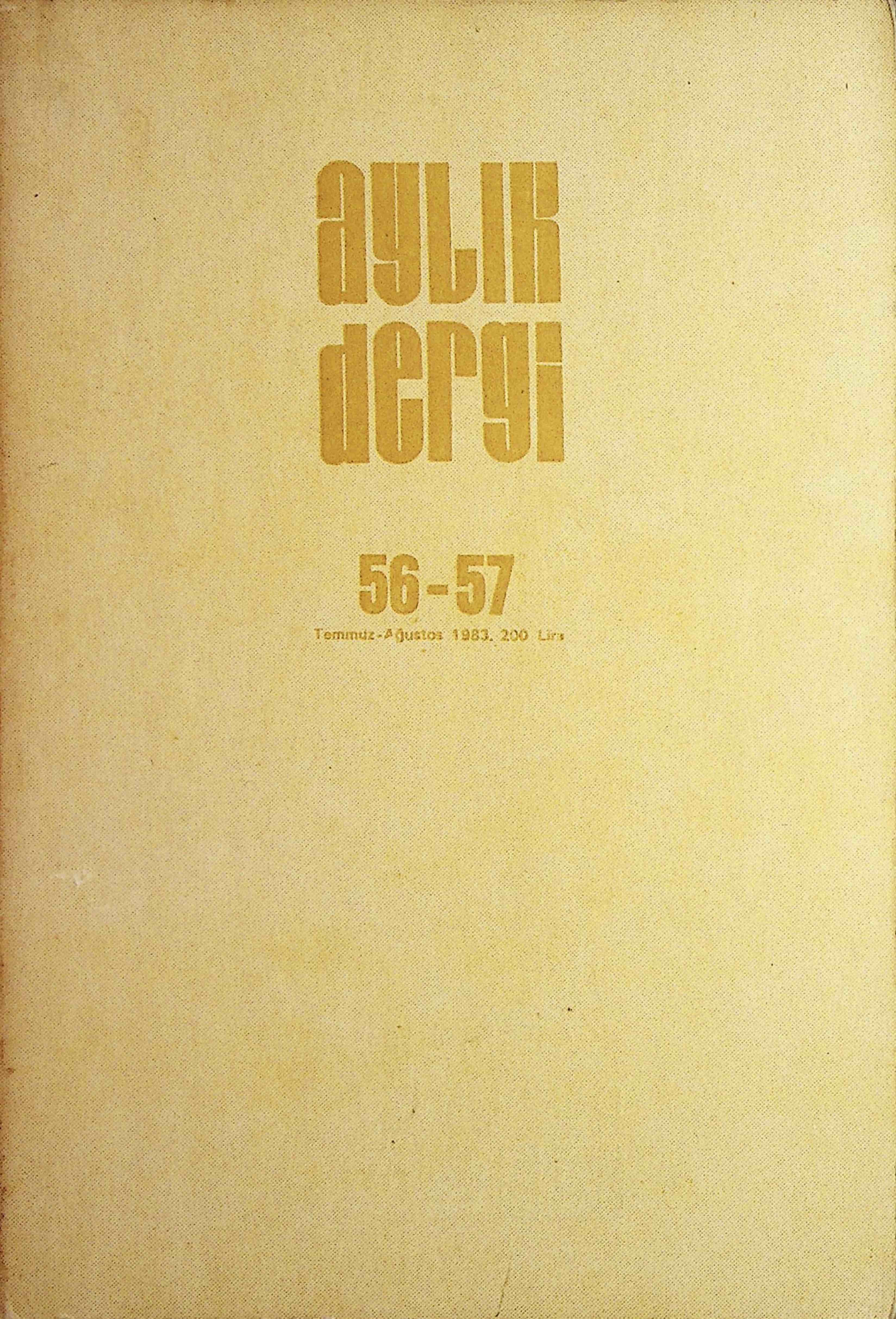 56-57. Sayı Kapağı