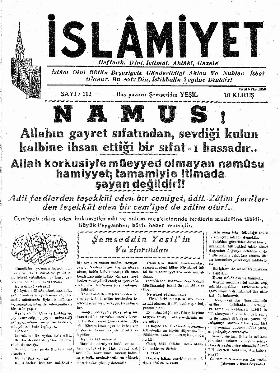 3. Cilt 112. Sayı Kapağı