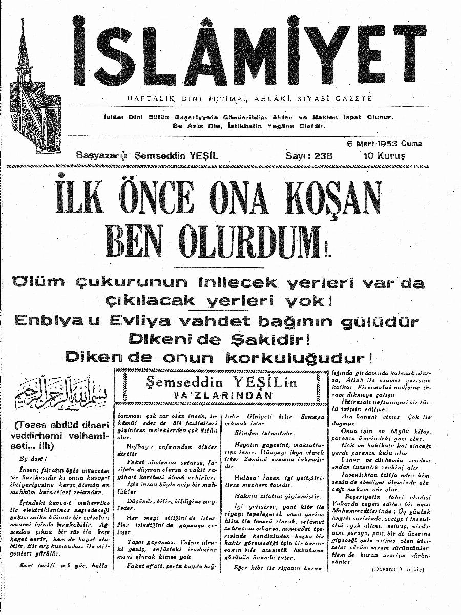 5. Cilt 238. Sayı Kapağı