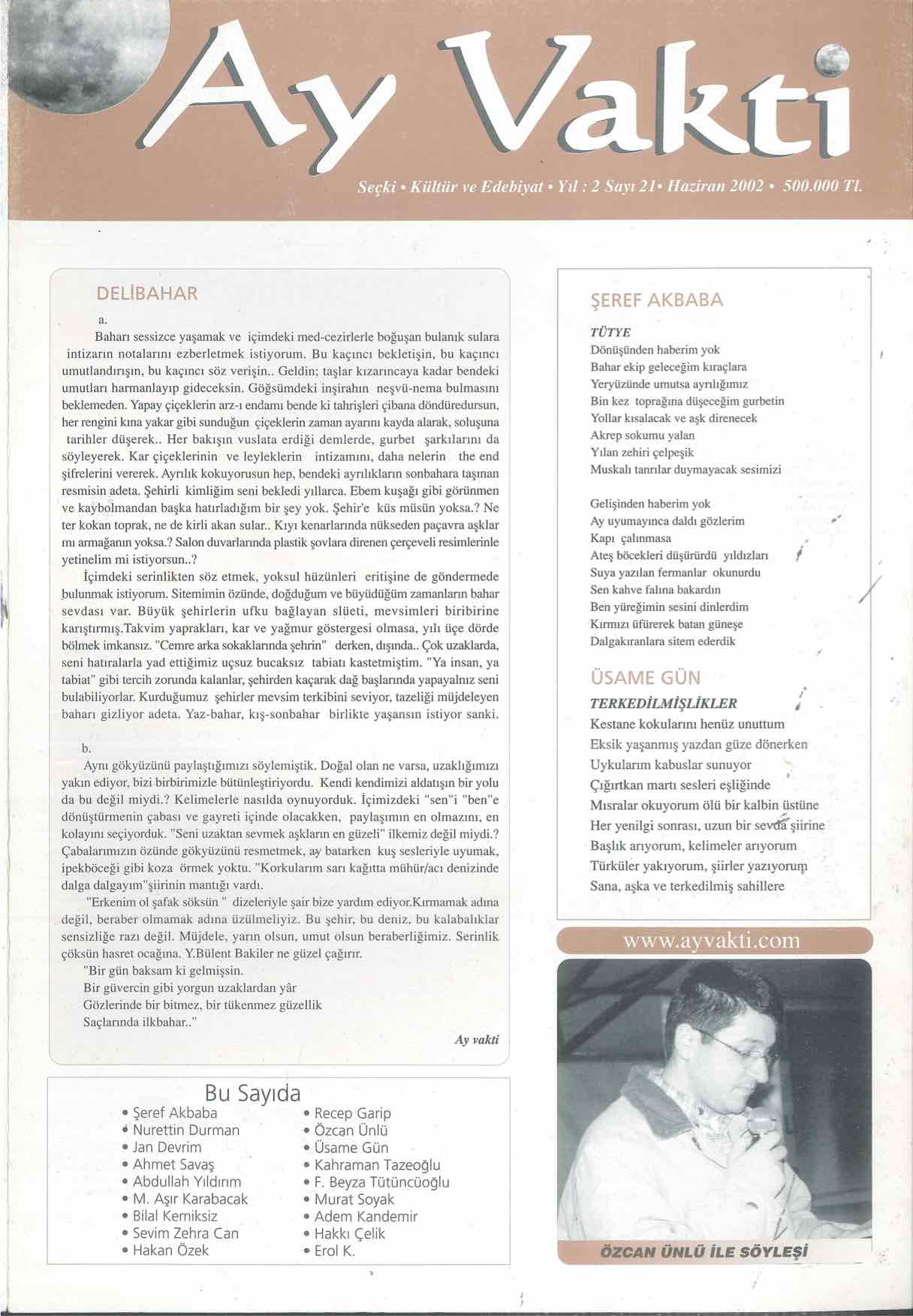21. Sayı Kapağı