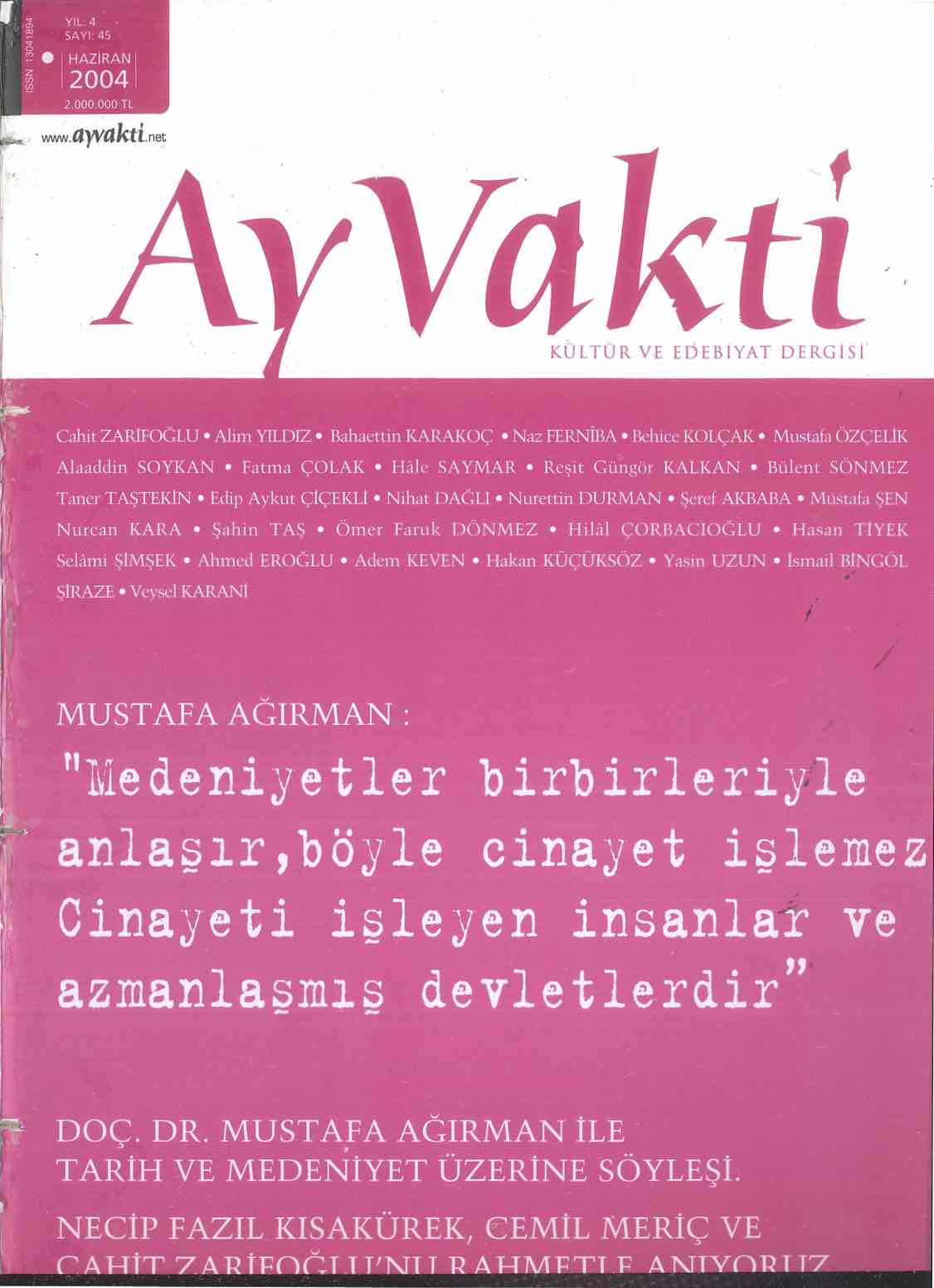 45. Sayı Kapağı