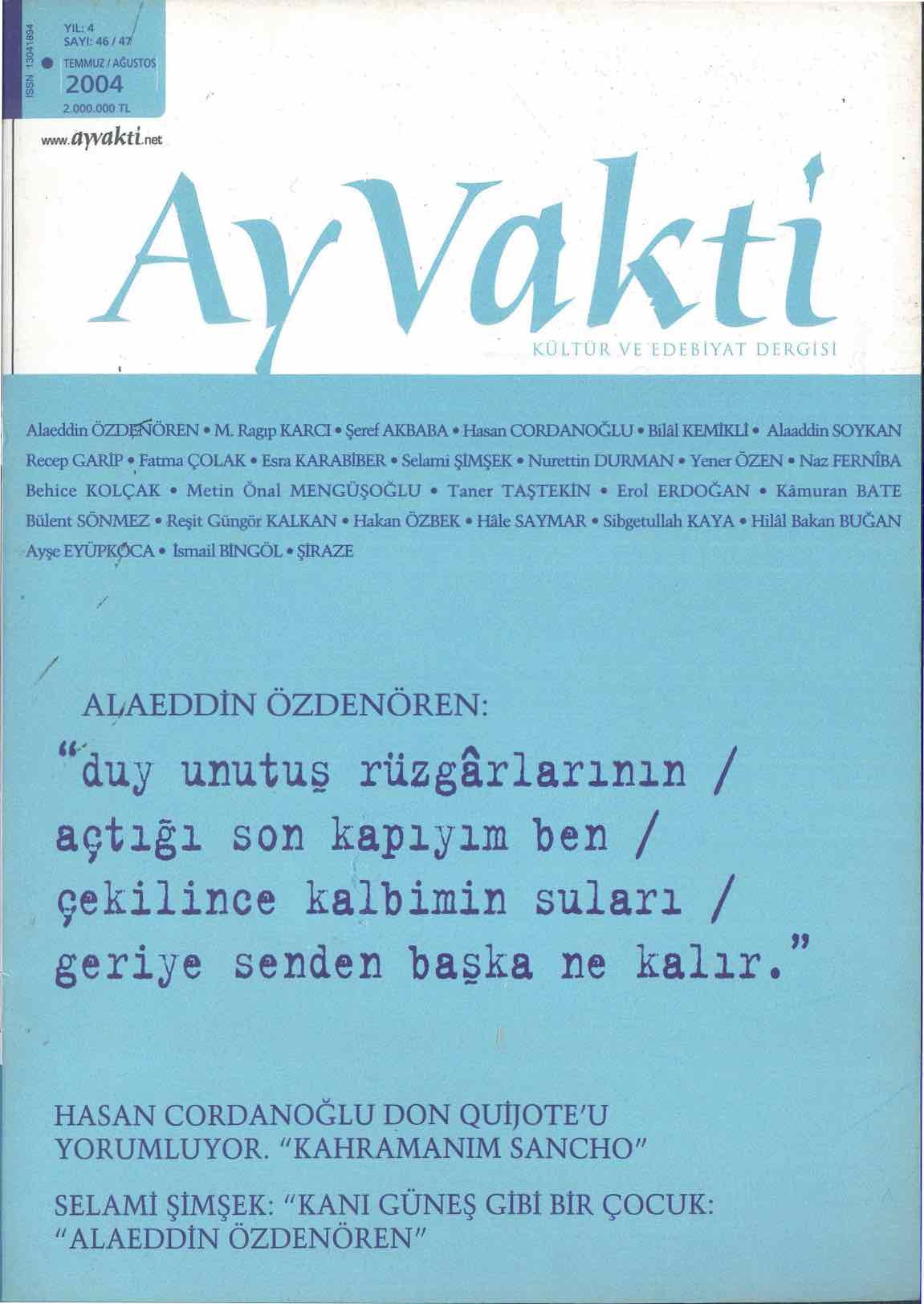 46-47. Sayı Kapağı