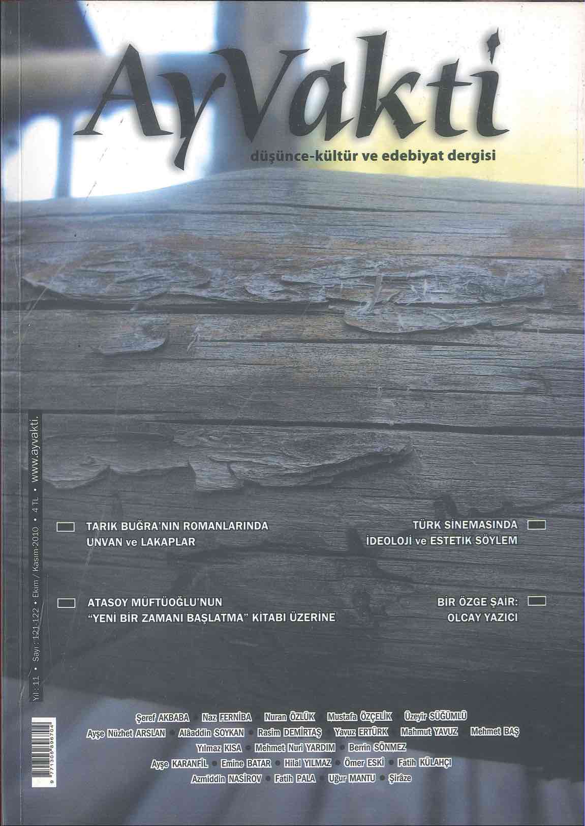 121-122. Sayı Kapağı