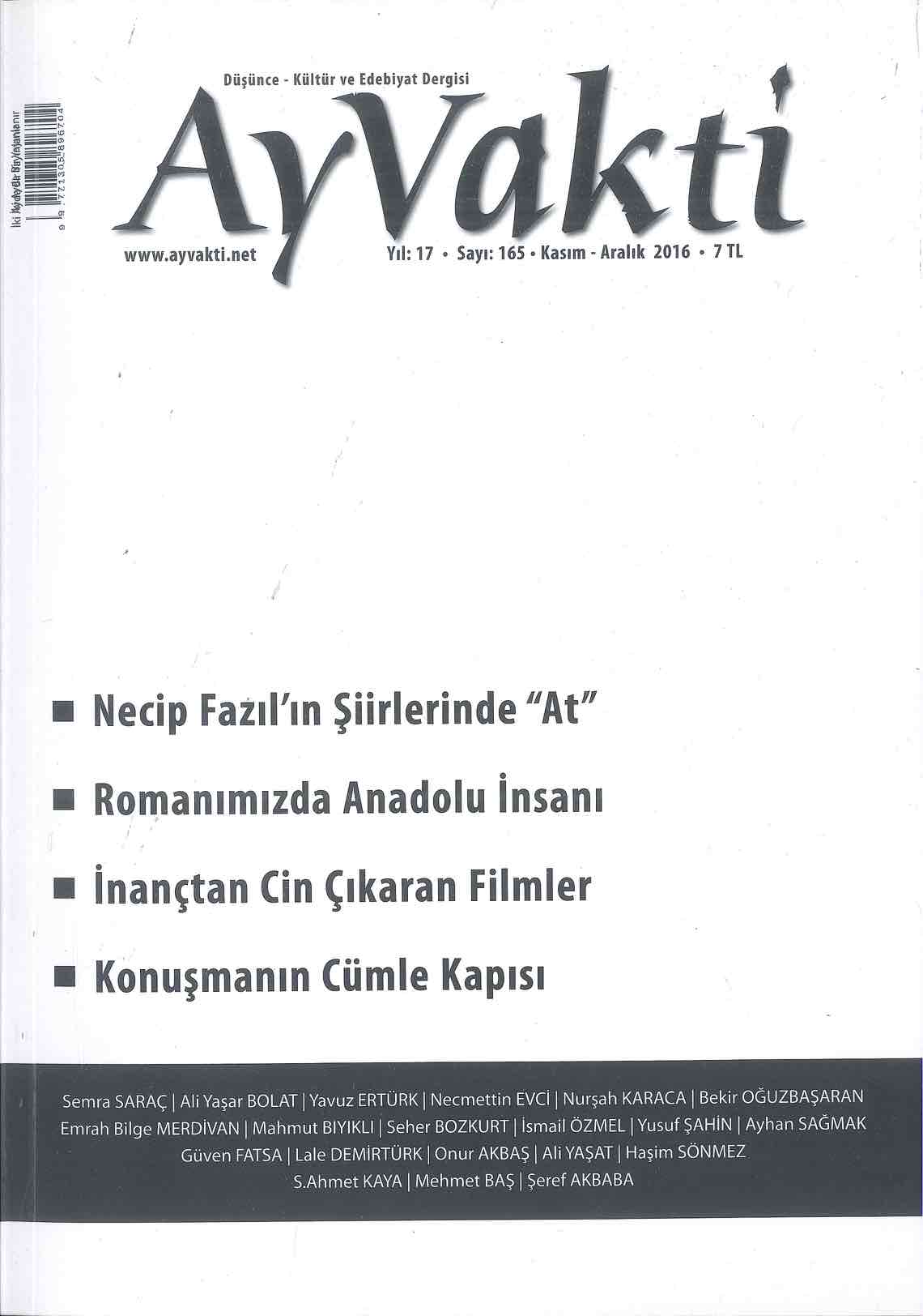 165. Sayı Kapağı