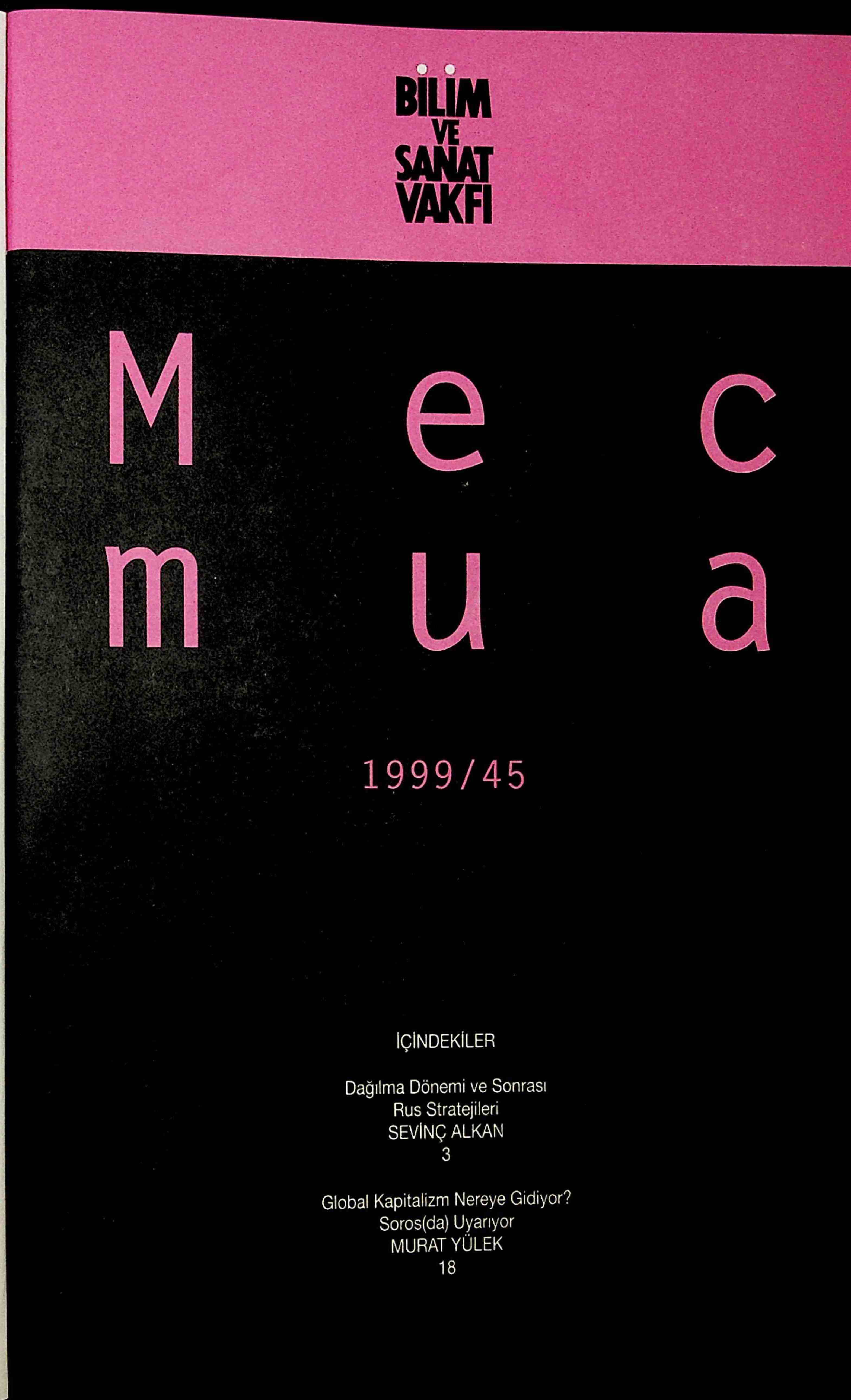 45-Ek. Sayı Kapağı