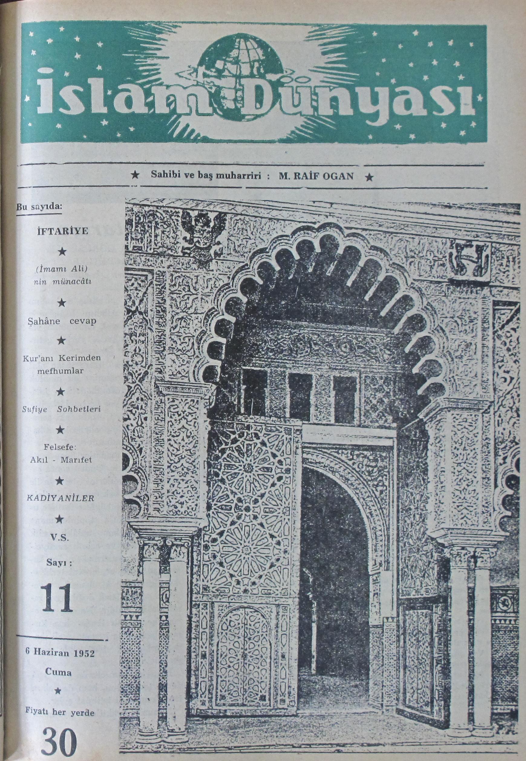 1. Cilt 11. Sayı Kapağı