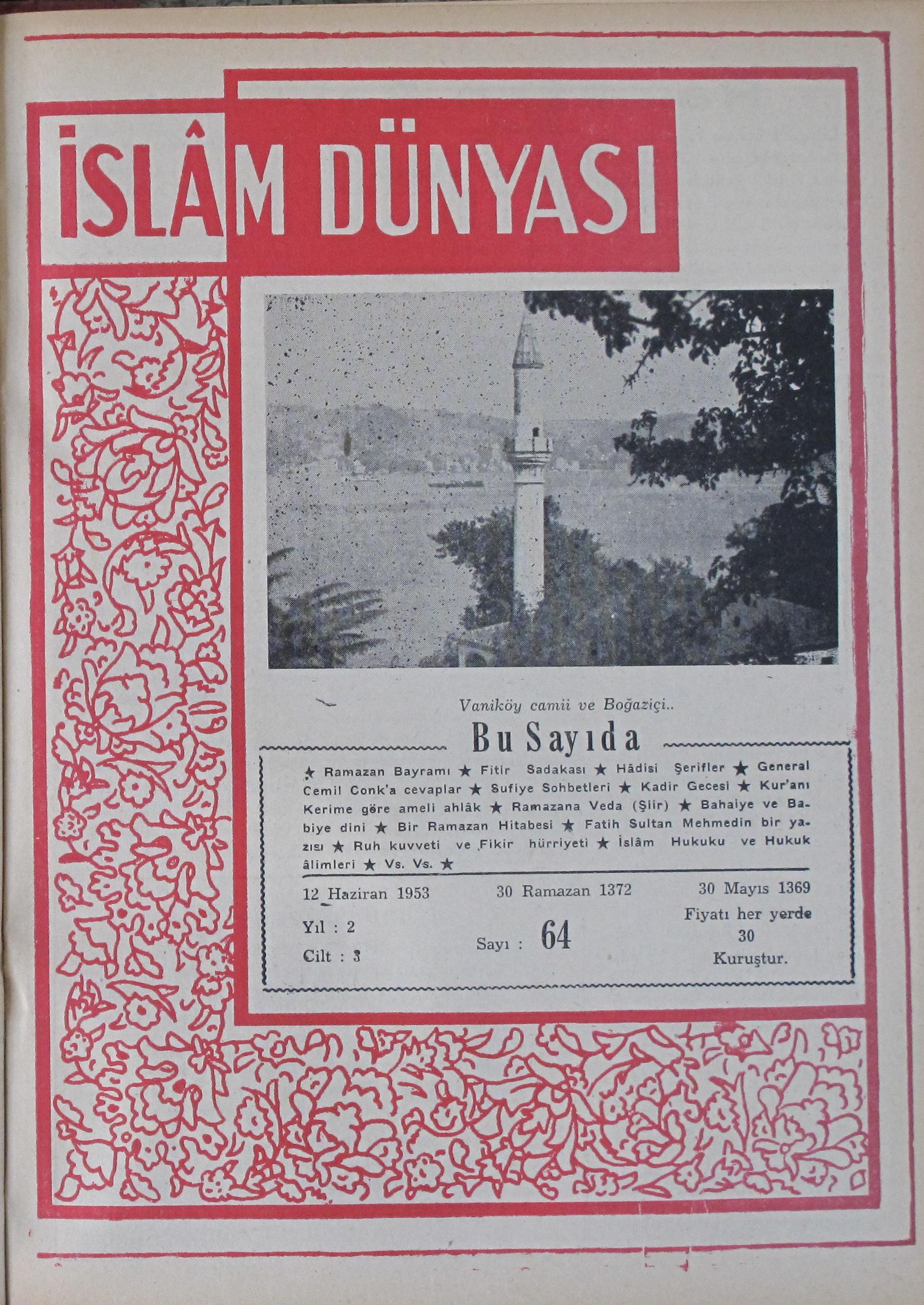 3. Cilt 64. Sayı Kapağı