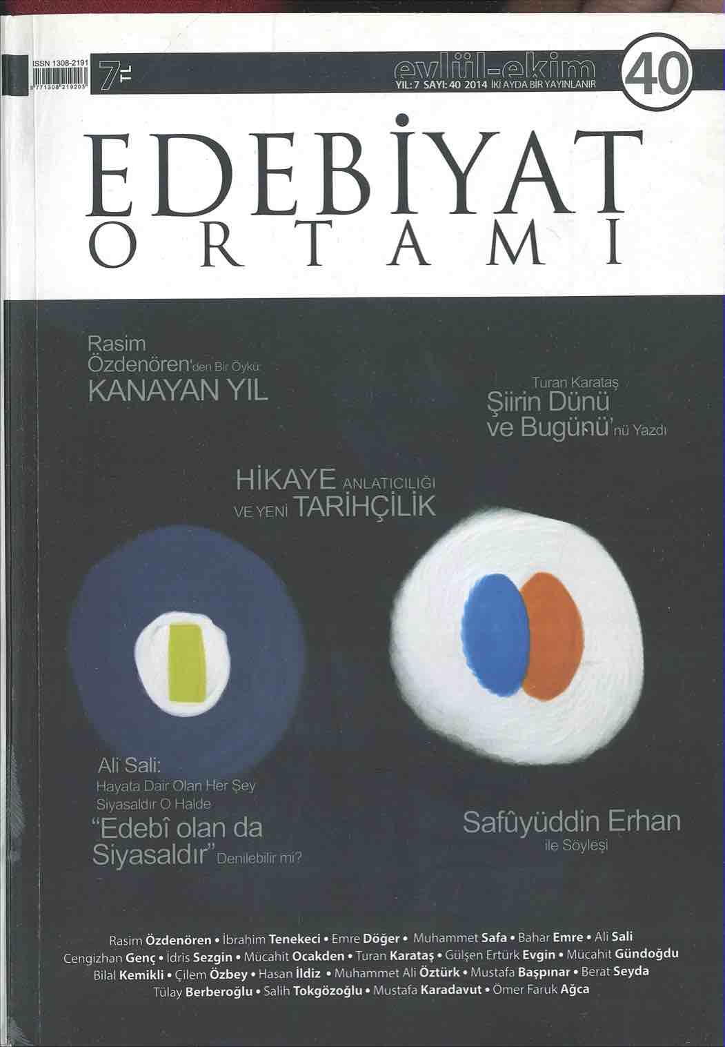 2. Cilt 40. Sayı Kapağı