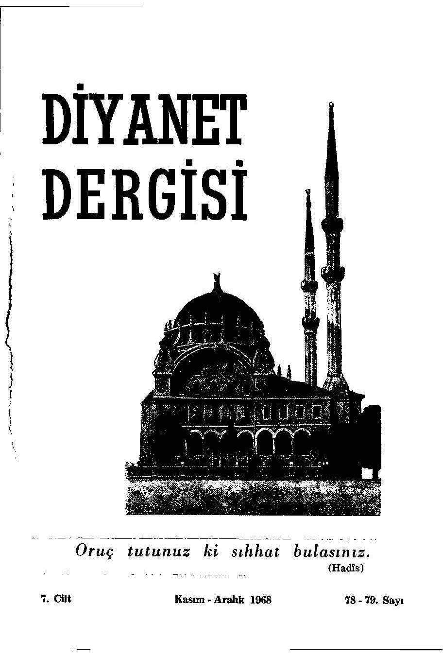 7. Cilt 78-79. Sayı Kapağı