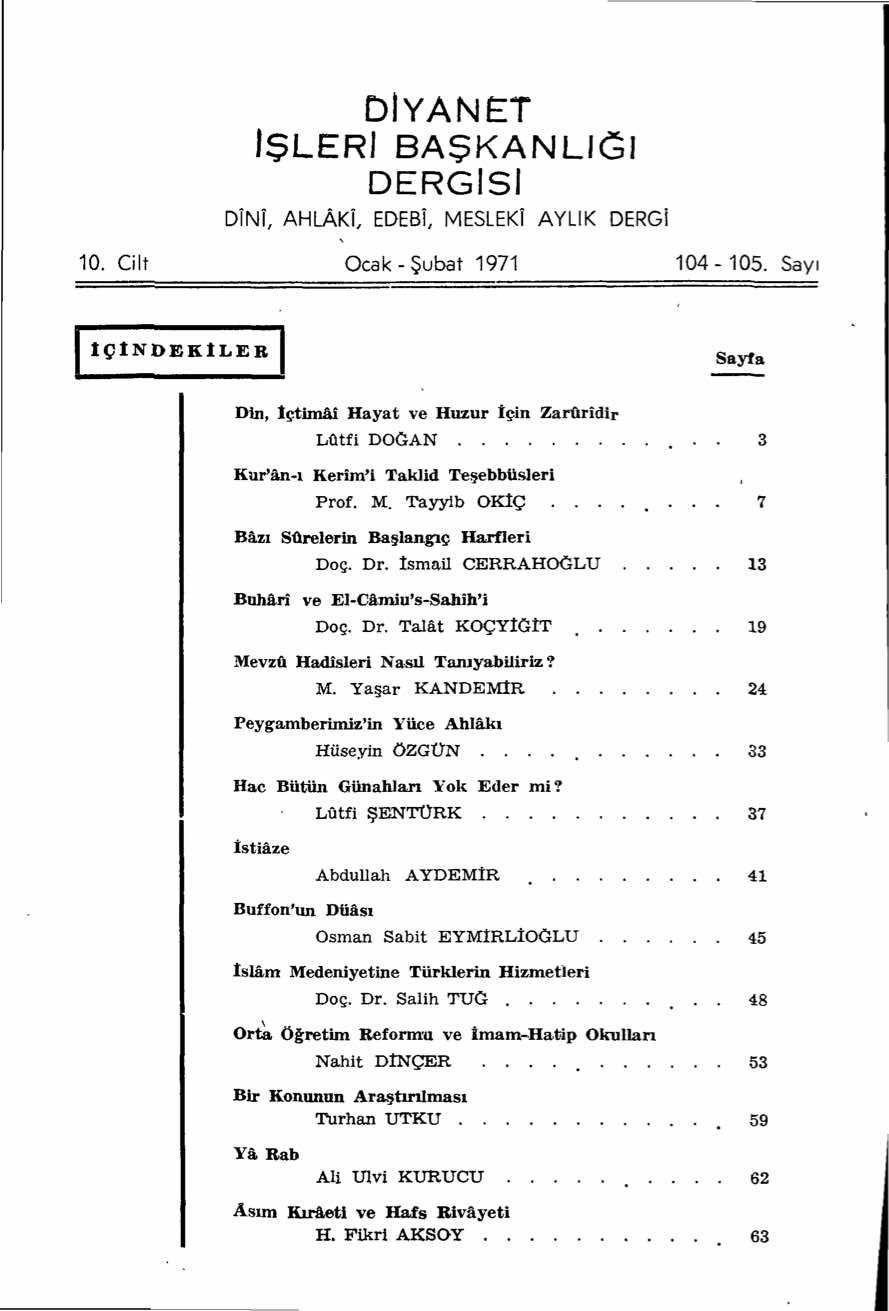 10. Cilt 104-105. Sayı Kapağı