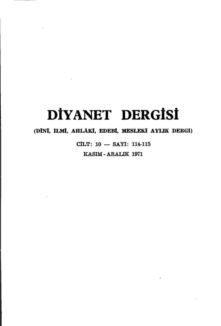 10. Cilt 114-115. Sayı Kapağı