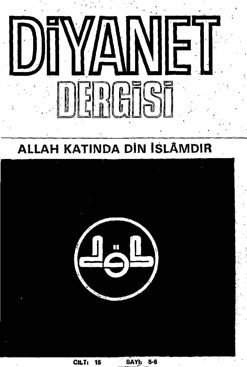 15. Cilt 5-6. Sayı Kapağı