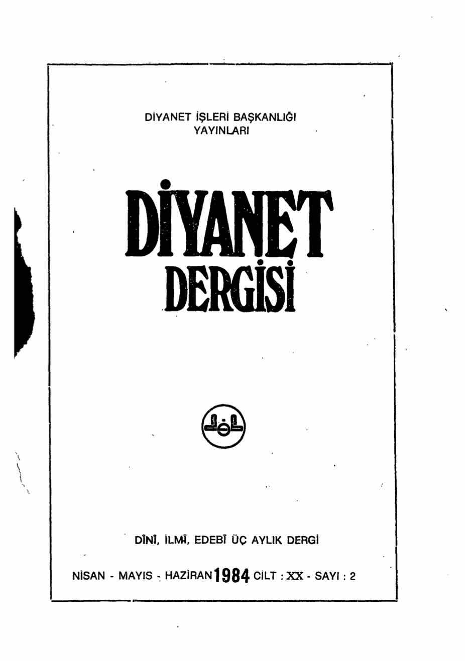 20. Cilt 2. Sayı Kapağı