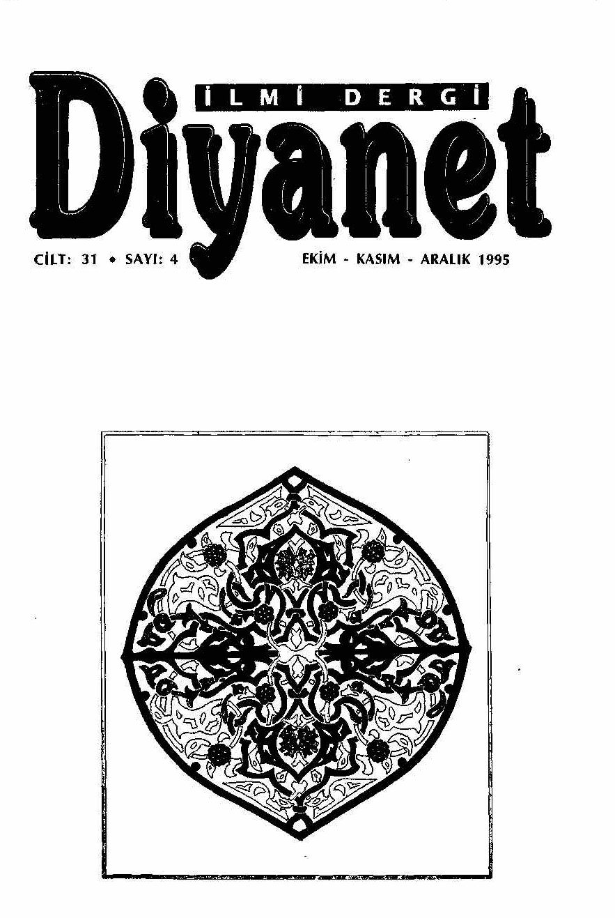 31. Cilt 4. Sayı Kapağı