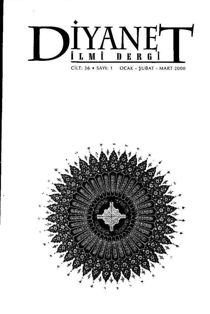 36. Cilt 1. Sayı Kapağı
