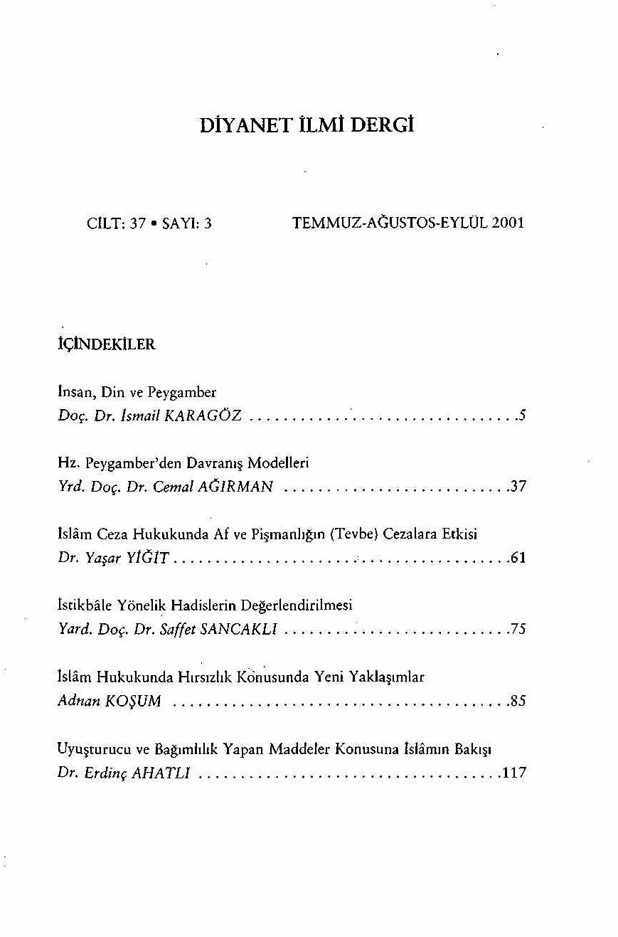 37. Cilt 3. Sayı Kapağı