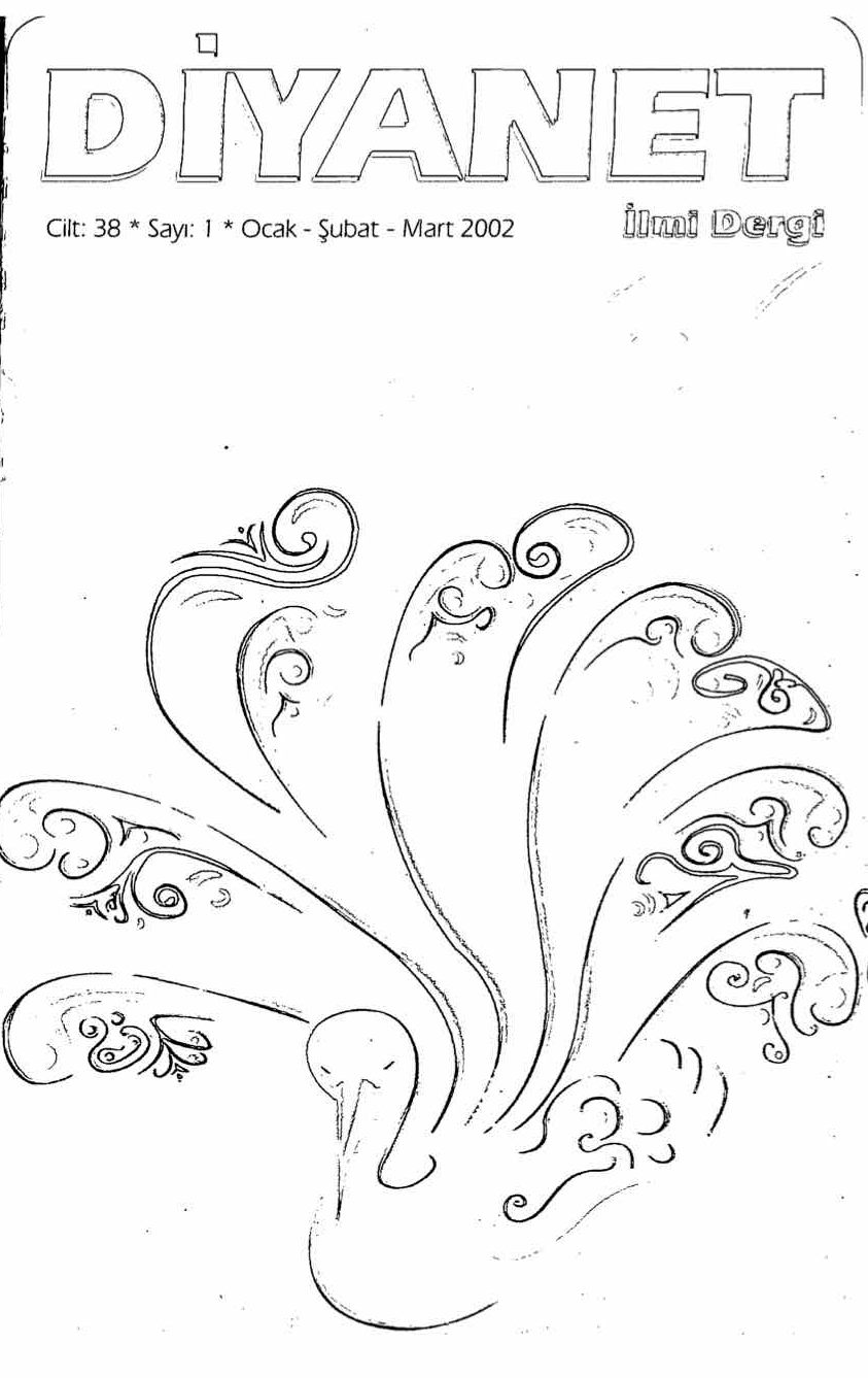 38. Cilt 1. Sayı Kapağı