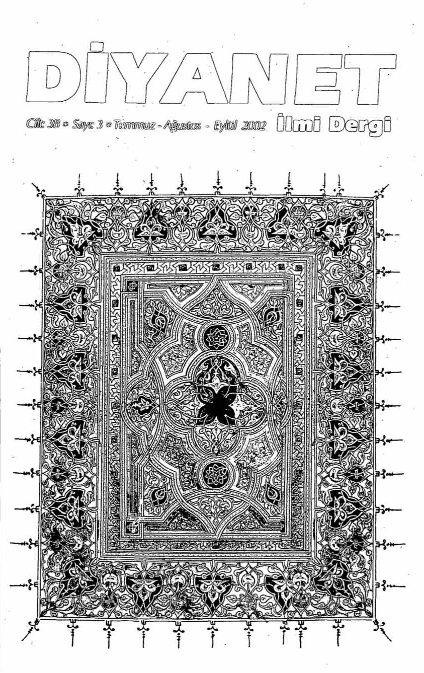 38. Cilt 3. Sayı Kapağı
