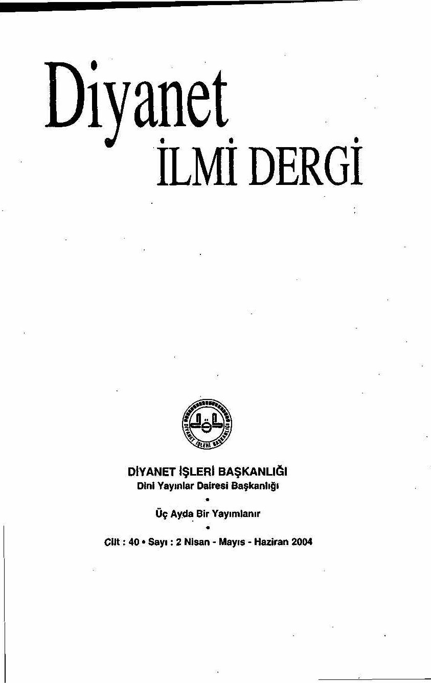 40. Cilt 2. Sayı Kapağı