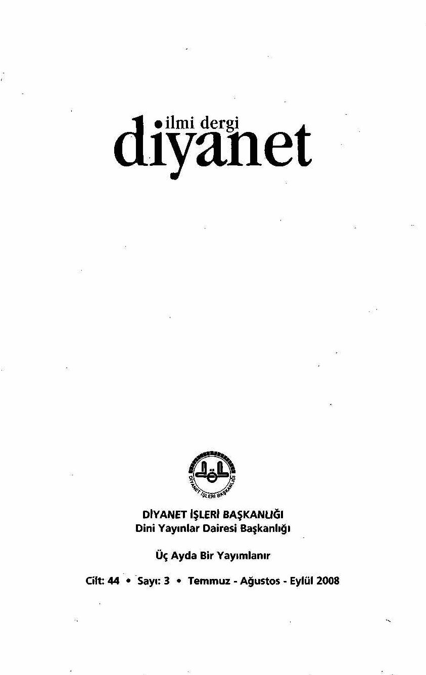 44. Cilt 3. Sayı Kapağı