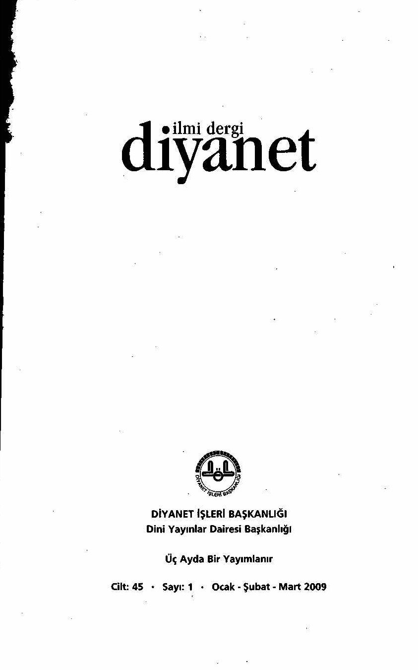 45. Cilt 1. Sayı Kapağı