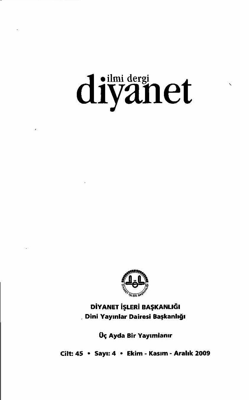 45. Cilt 4. Sayı Kapağı