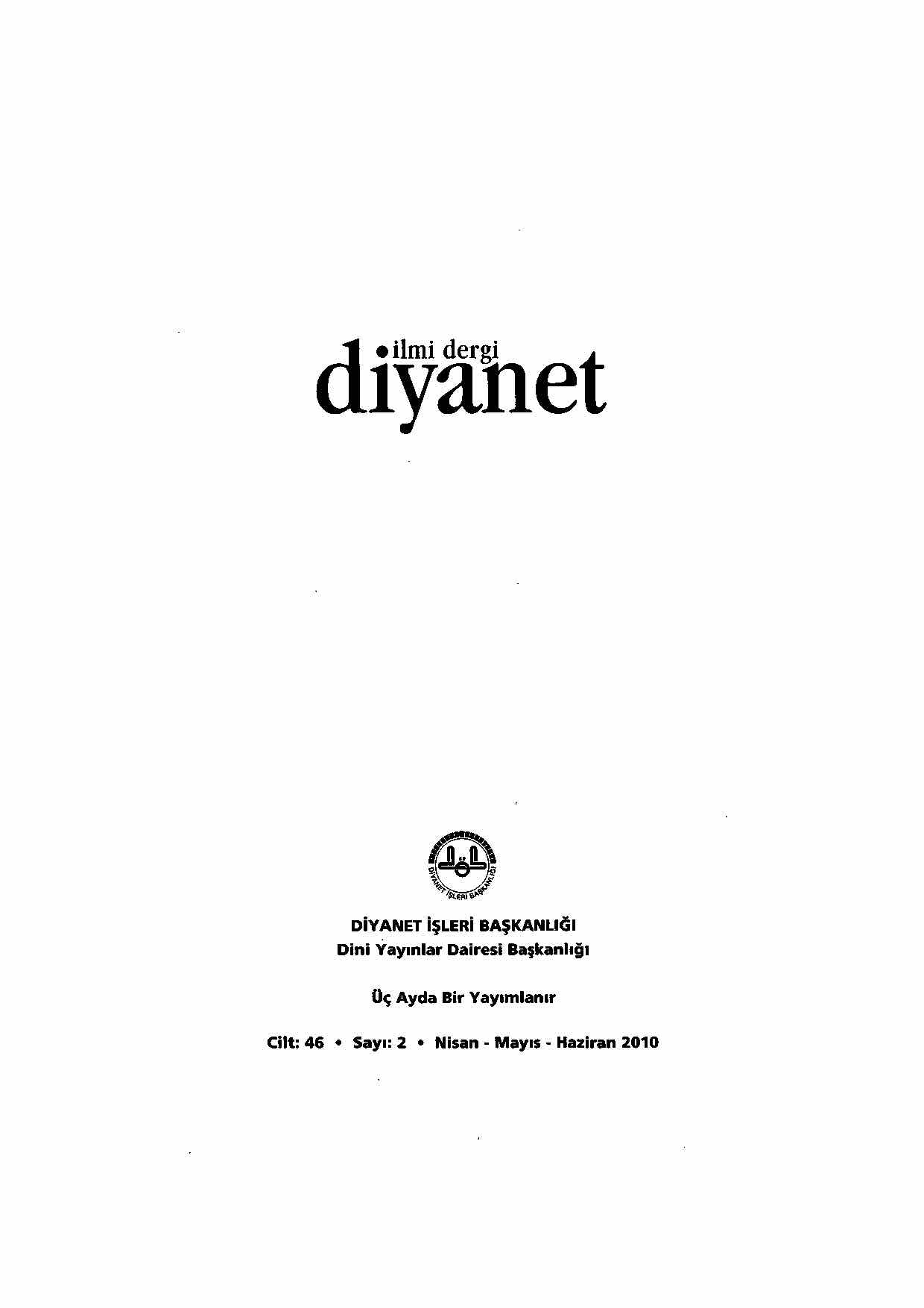 46. Cilt 2. Sayı Kapağı