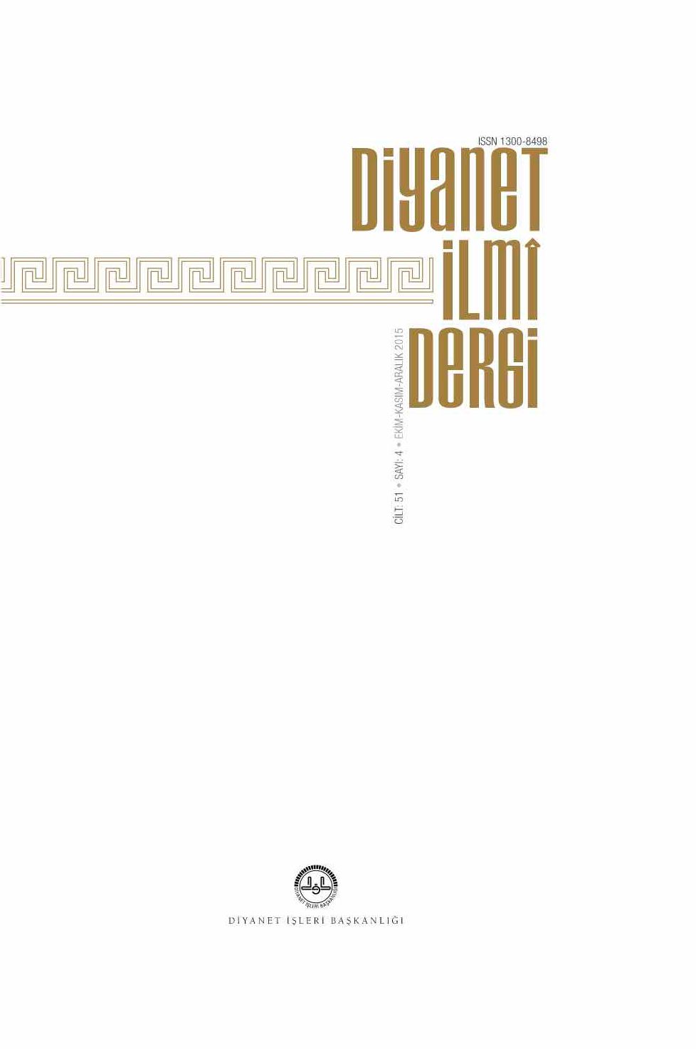 51. Cilt 4. Sayı Kapağı