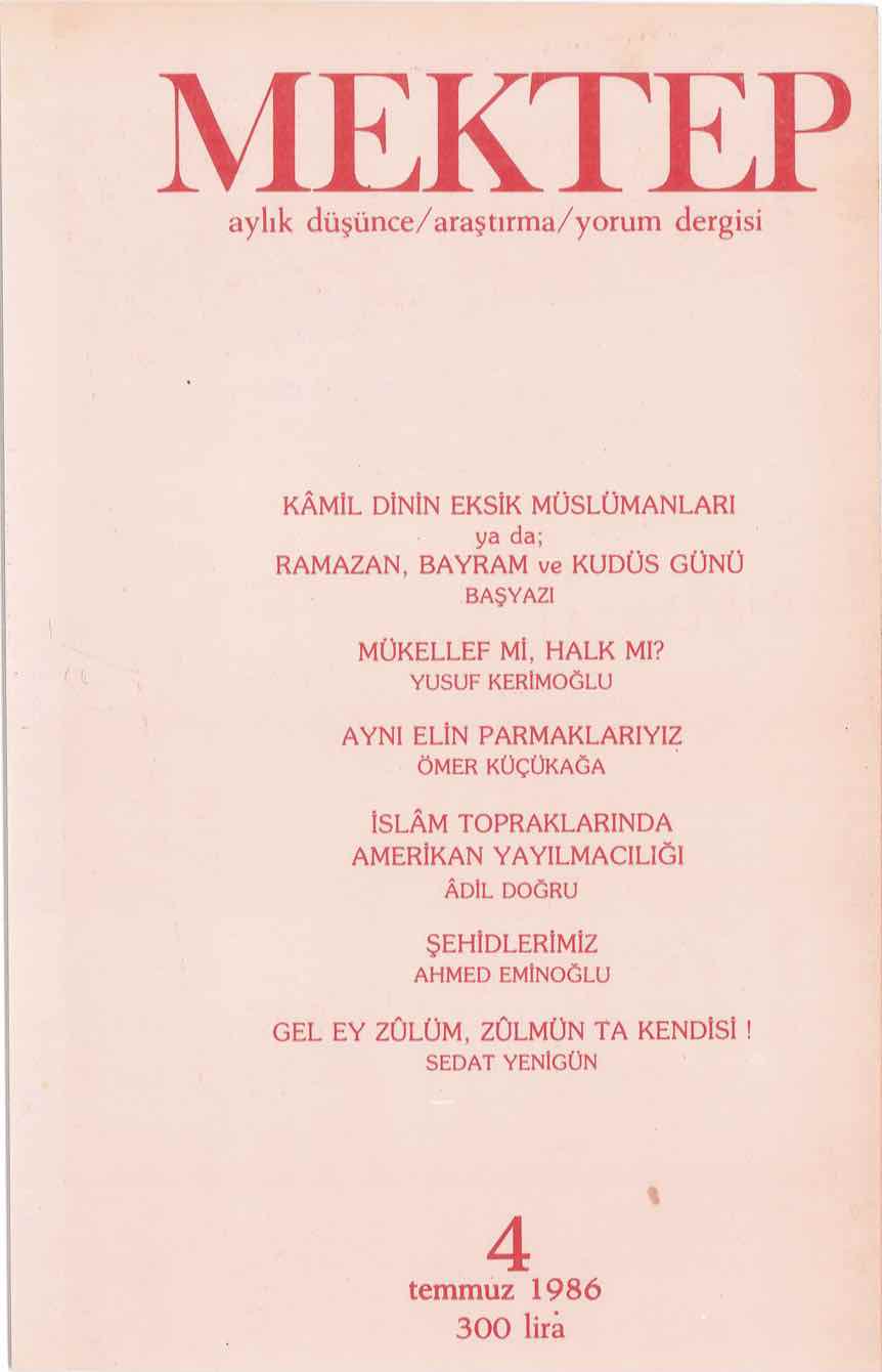 4. Sayı Kapağı