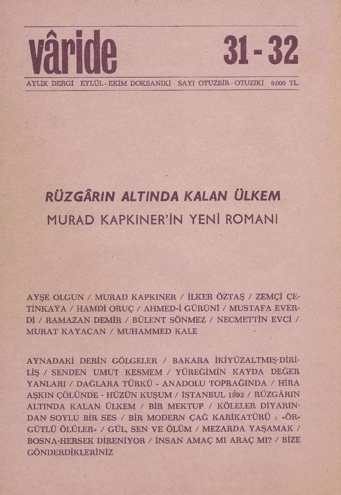 31-32. Sayı Kapağı