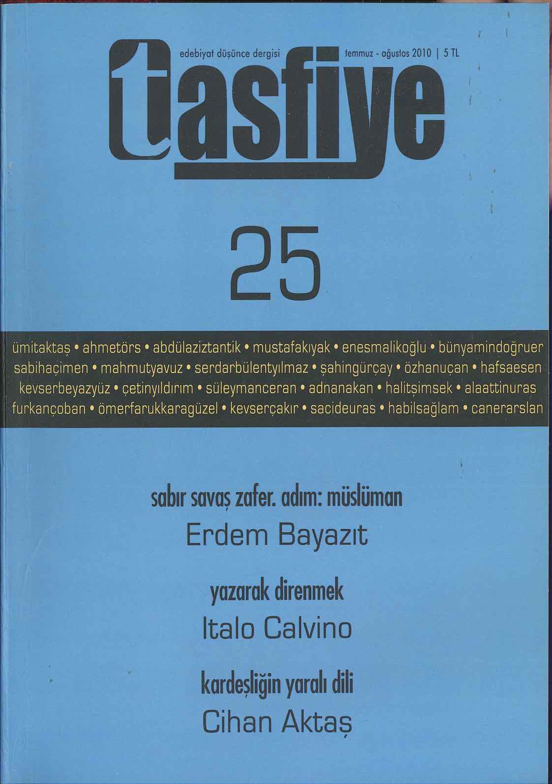 25. Sayı Kapağı