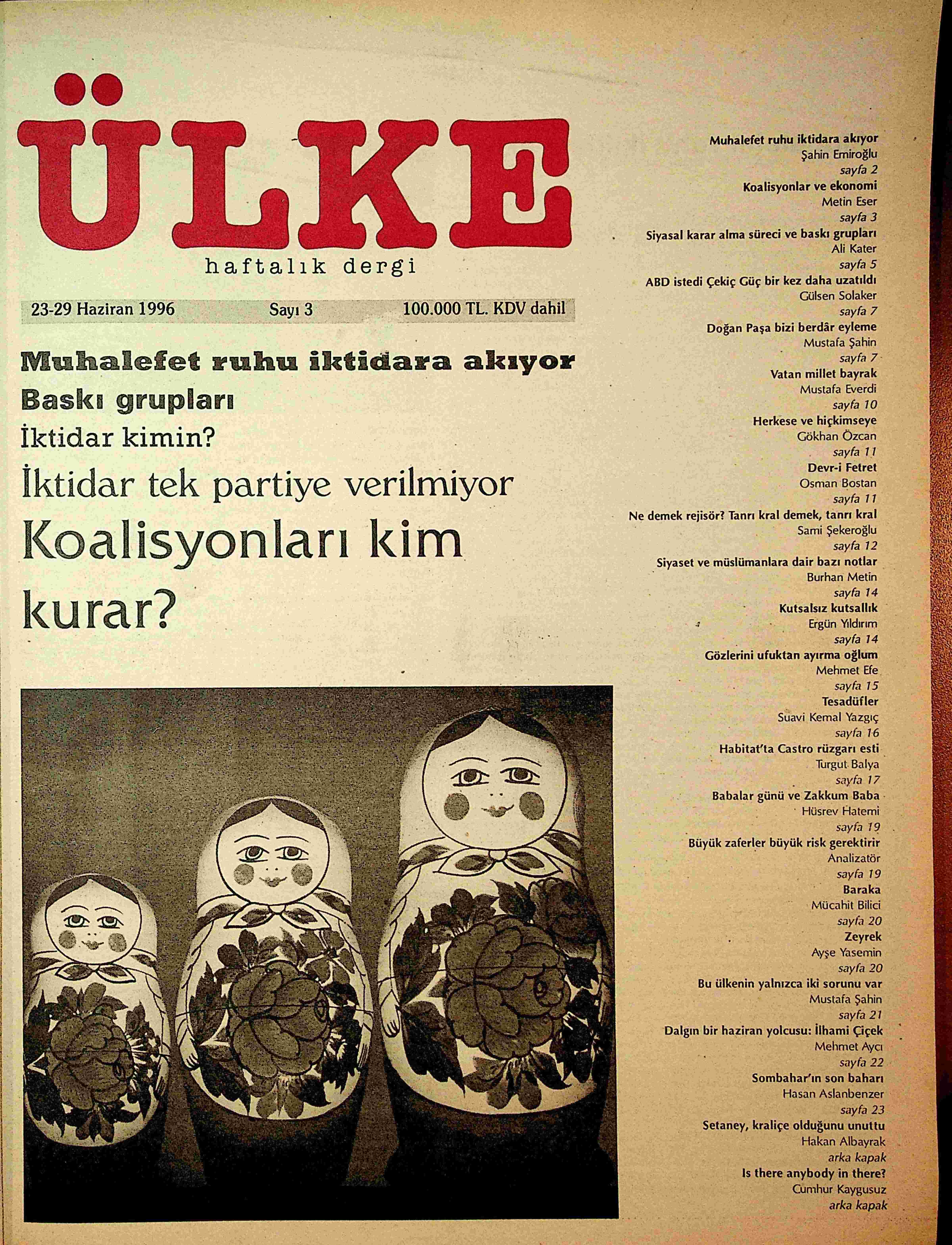 3. Sayı Kapağı
