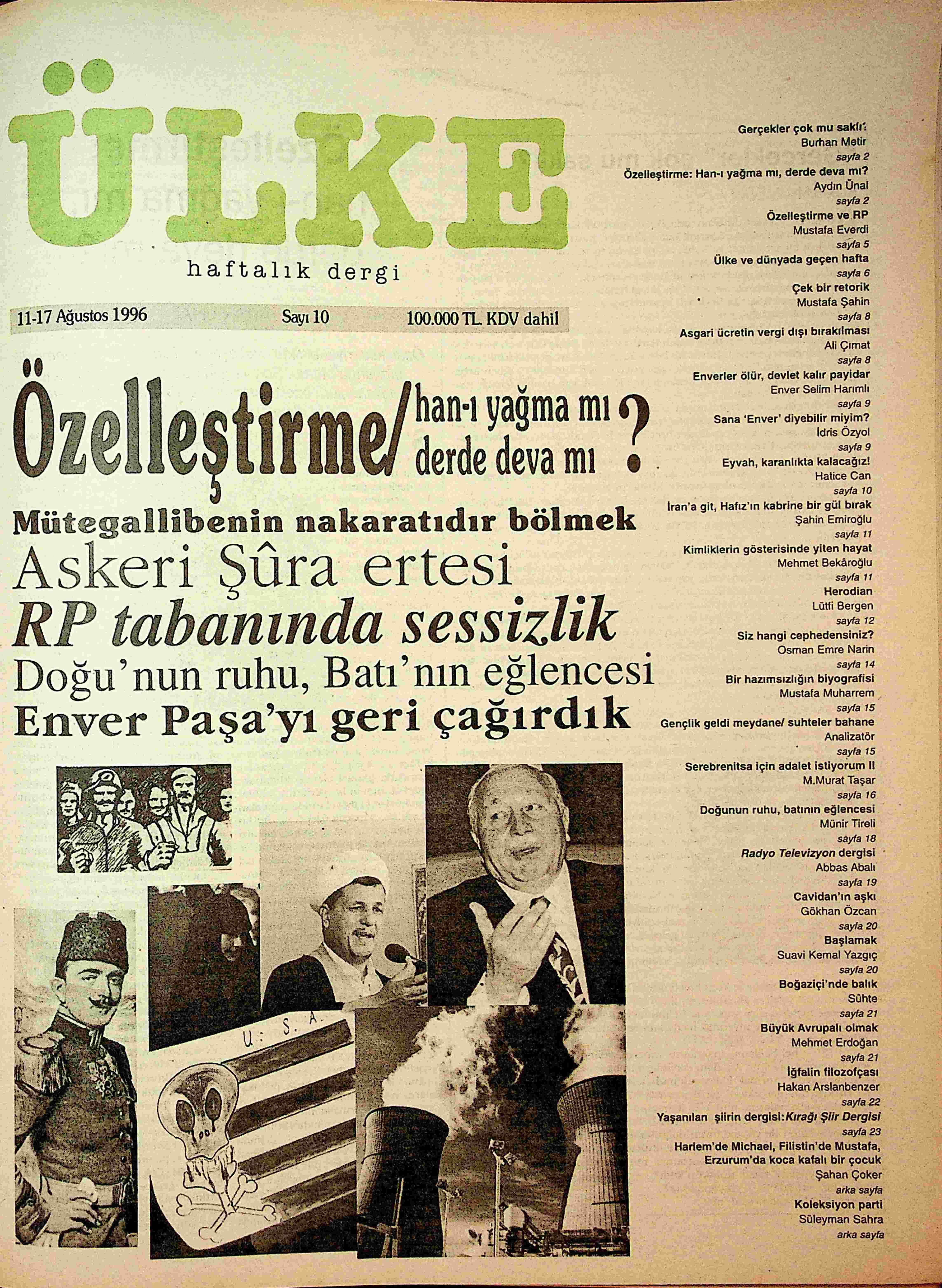 10. Sayı Kapağı