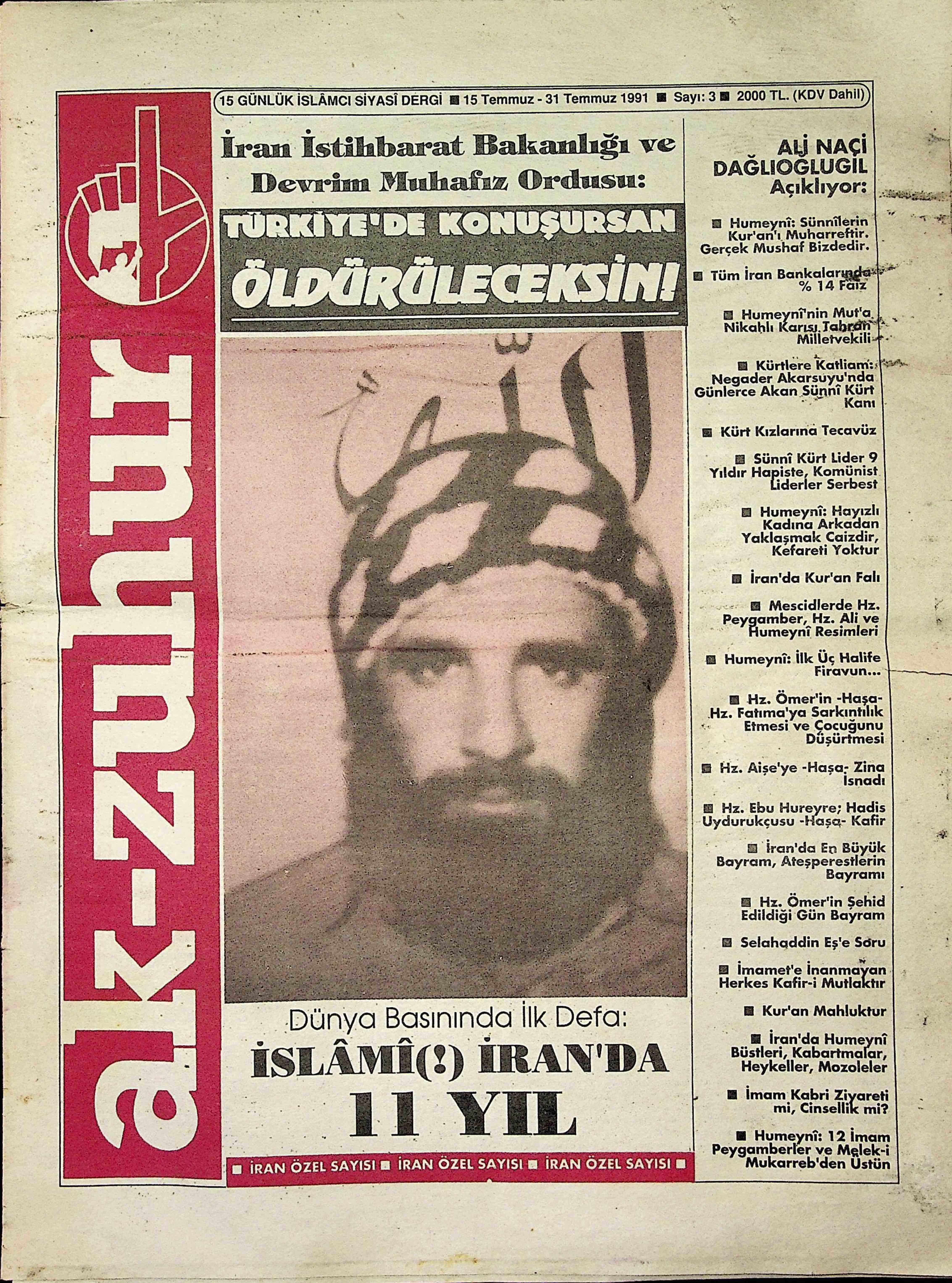 1. Cilt 3. Sayı Kapağı