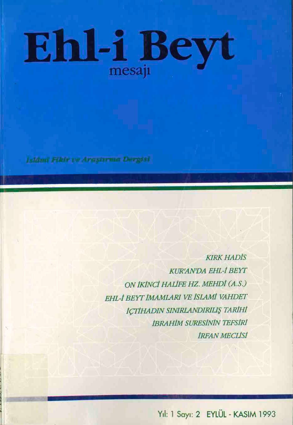 2. Sayı Kapağı