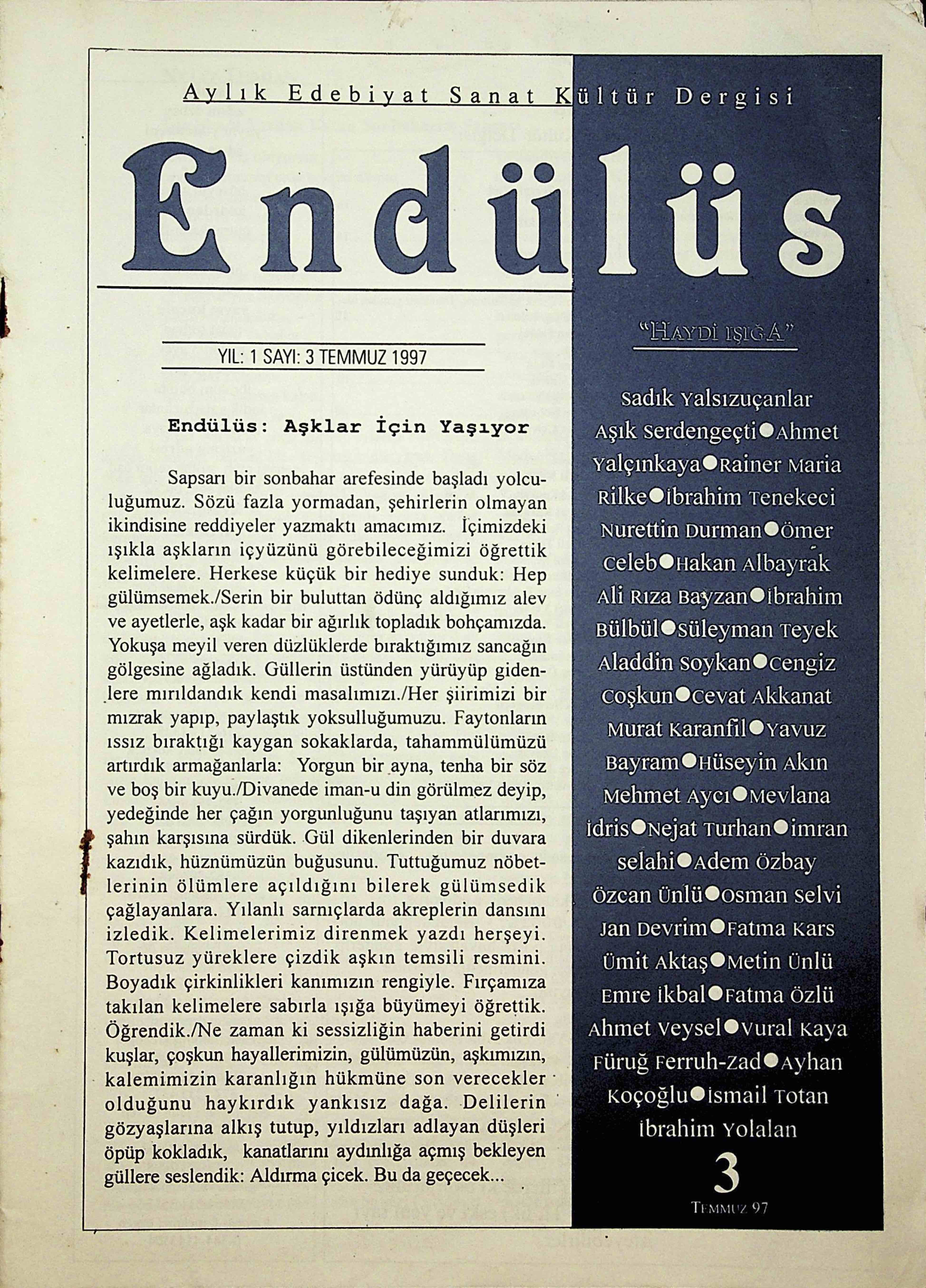 3. Sayı Kapağı