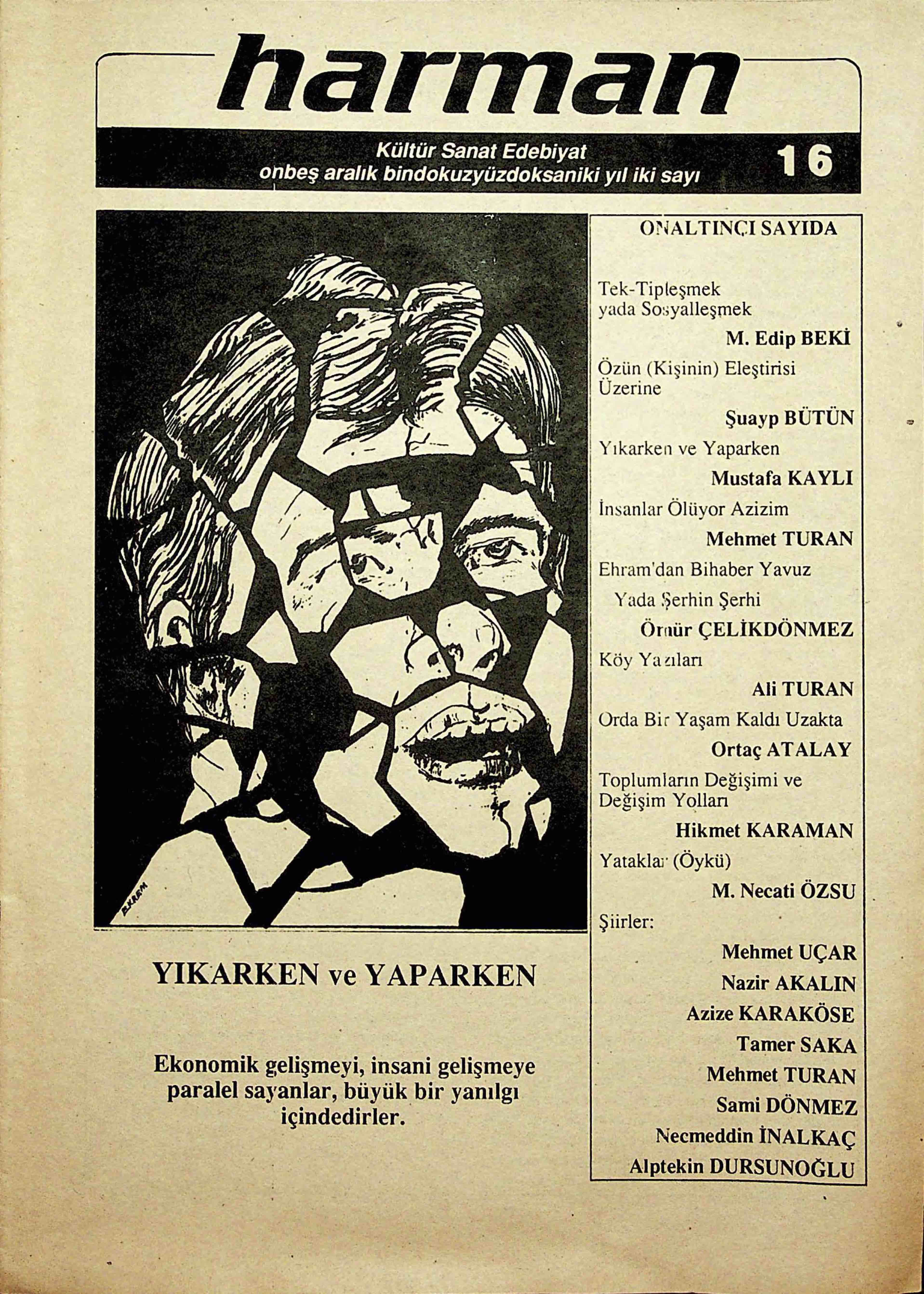 16. Sayı Kapağı