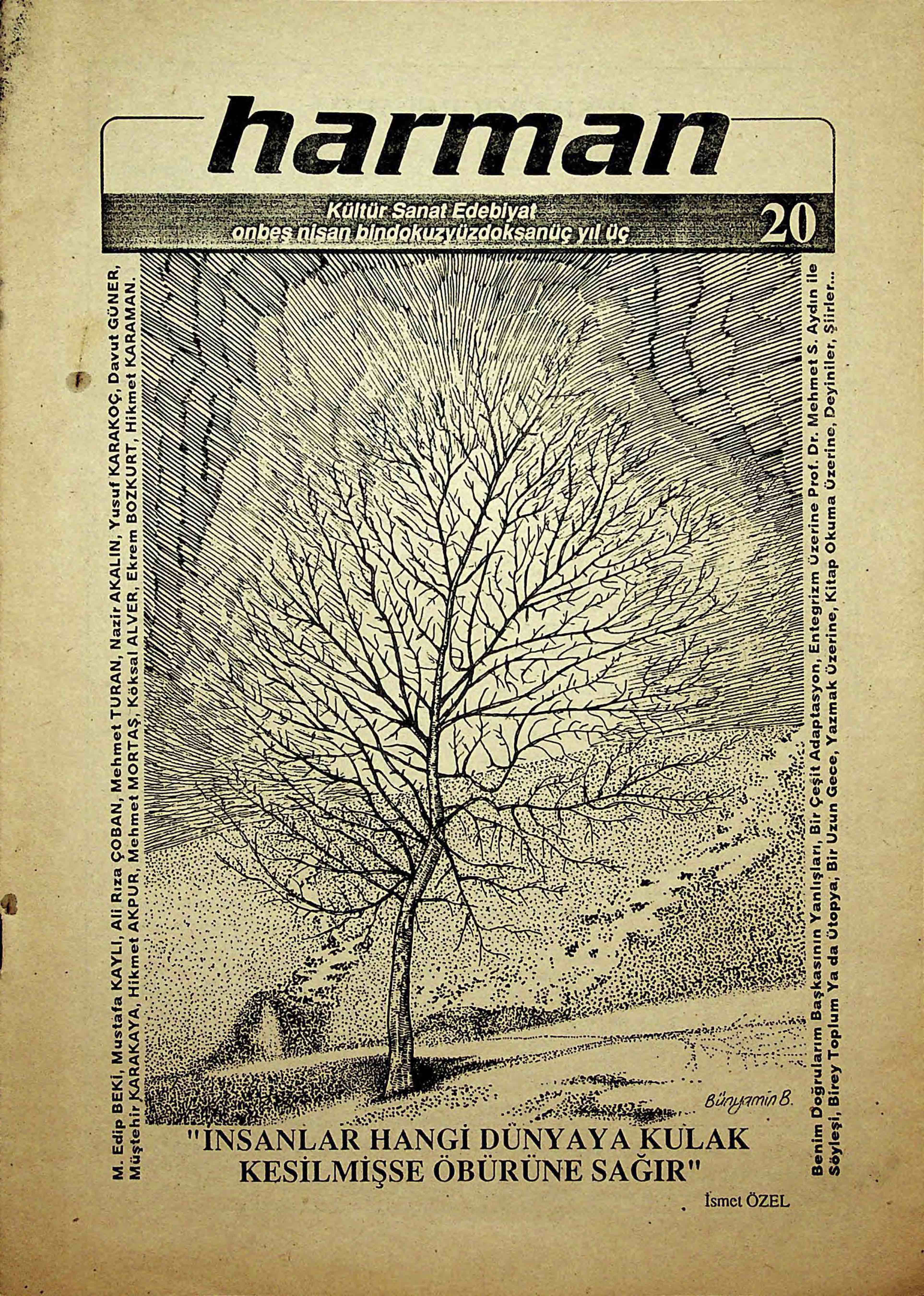 20. Sayı Kapağı