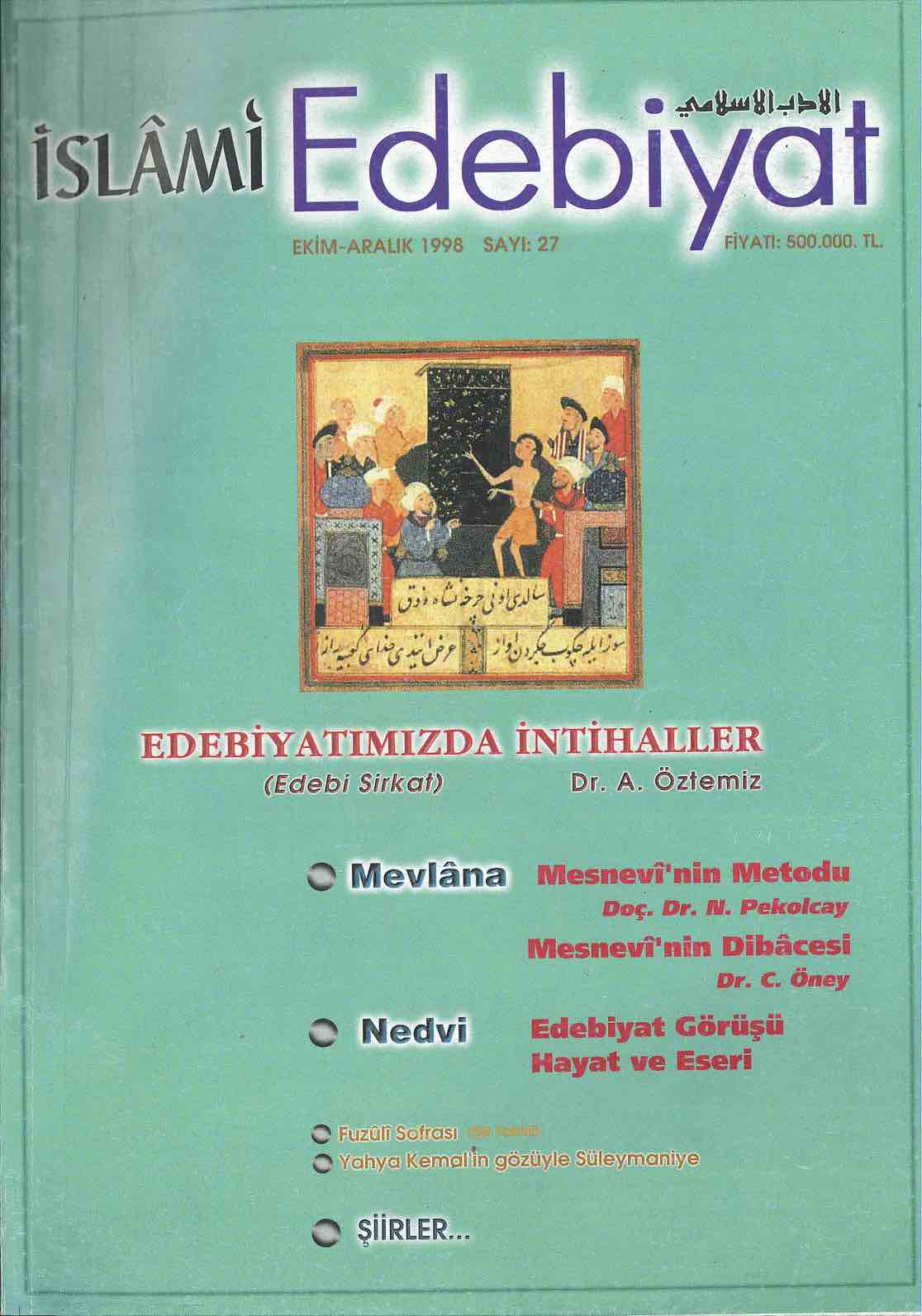 3. Cilt 27. Sayı Kapağı