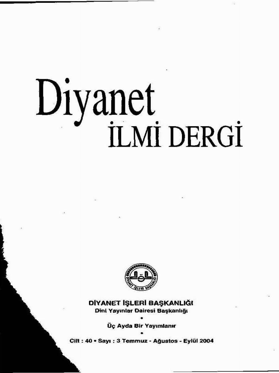 40. Cilt 3. Sayı Kapağı