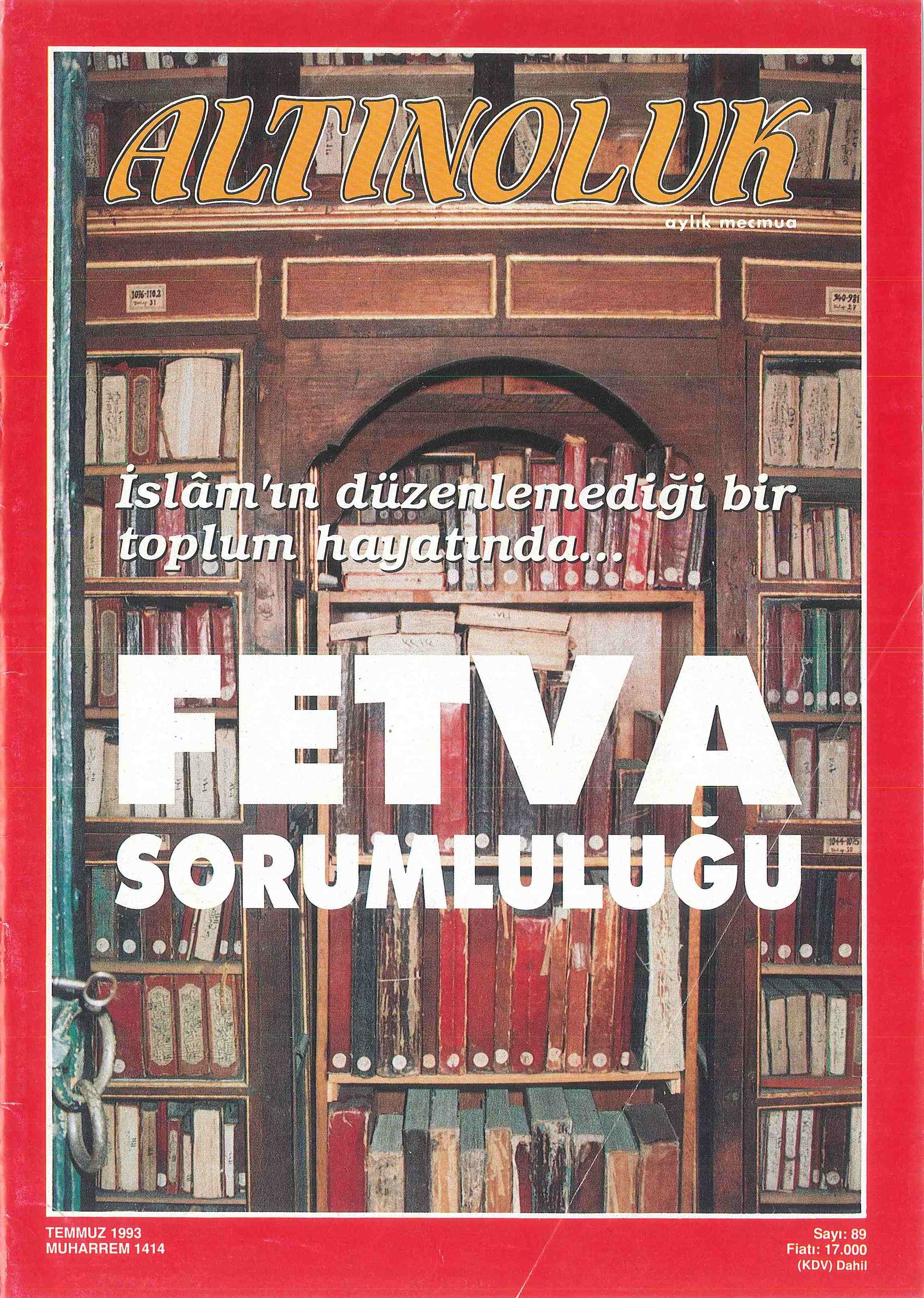 89. Sayı Kapağı