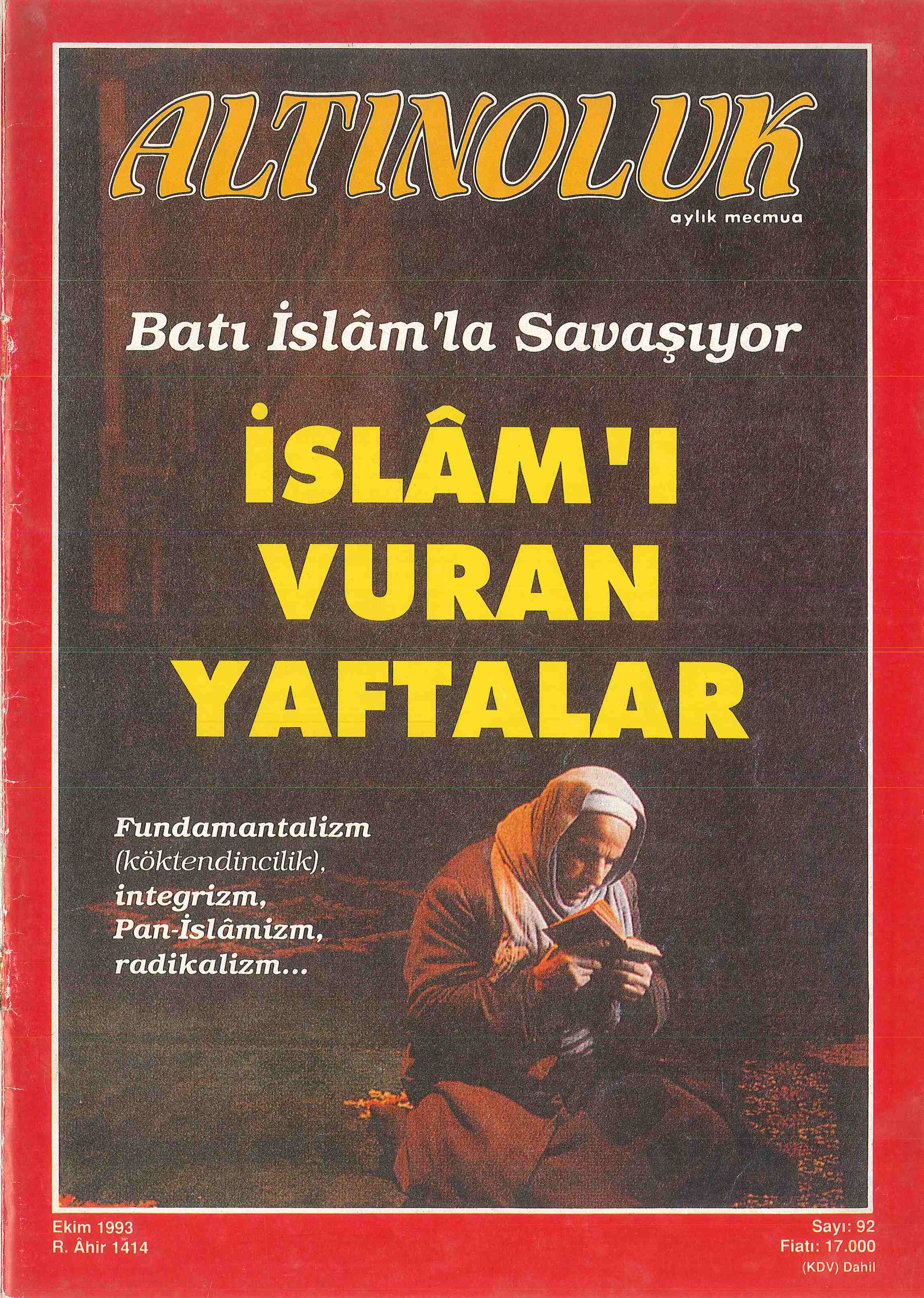 92. Sayı Kapağı