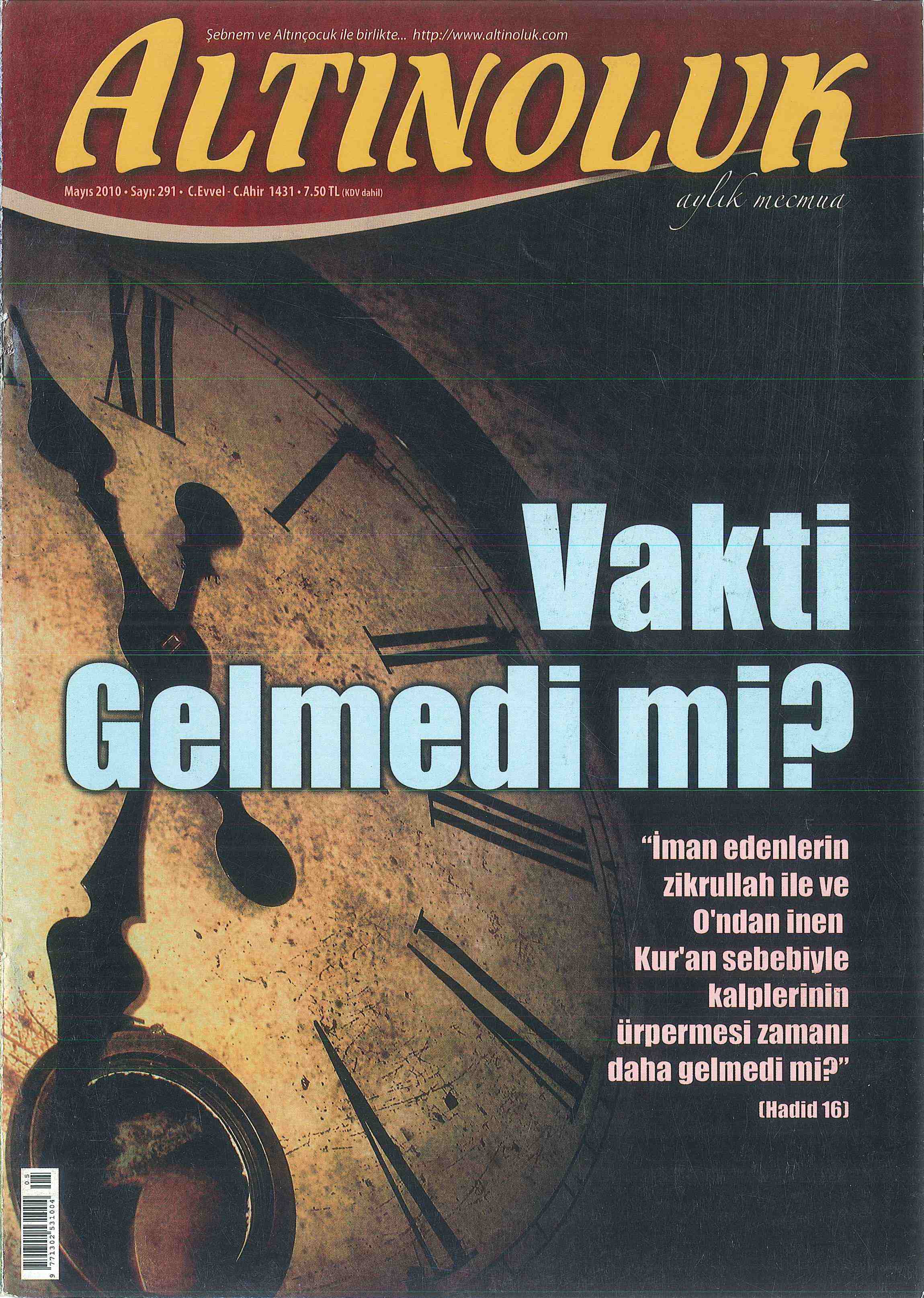291. Sayı Kapağı
