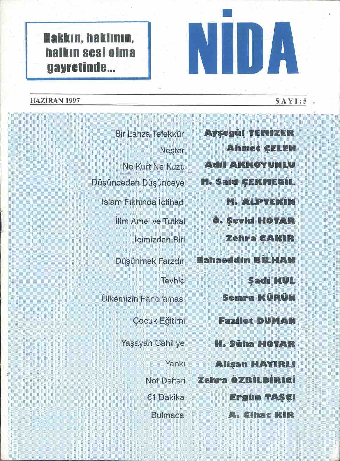 5. Sayı Kapağı