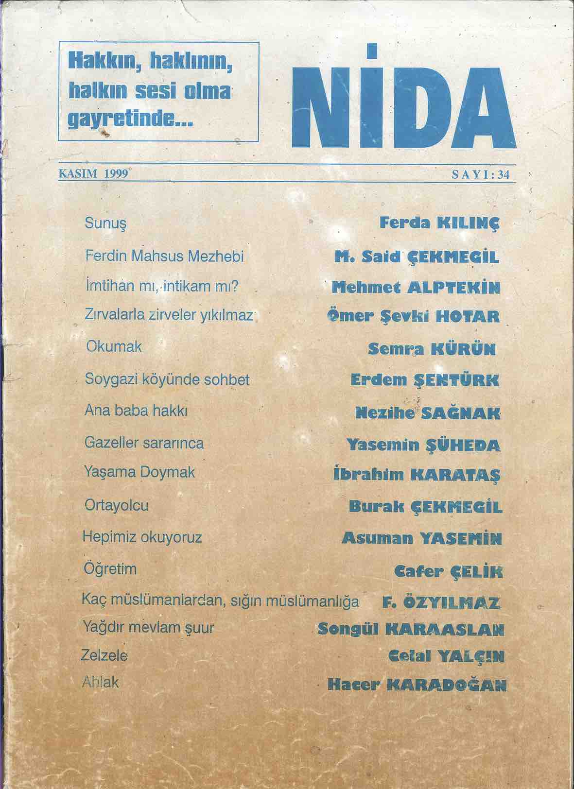 34. Sayı Kapağı