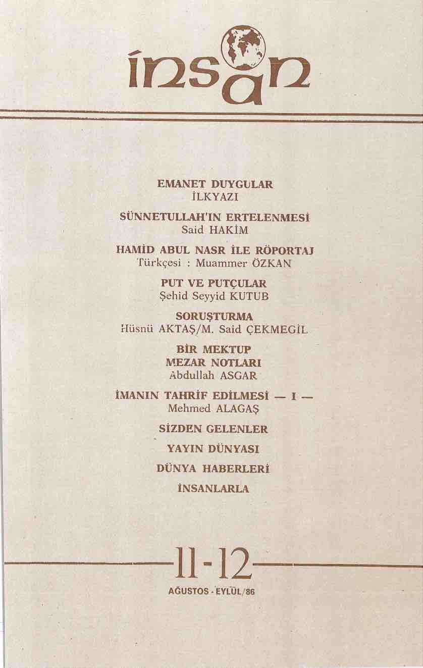 11-12. Sayı Kapağı