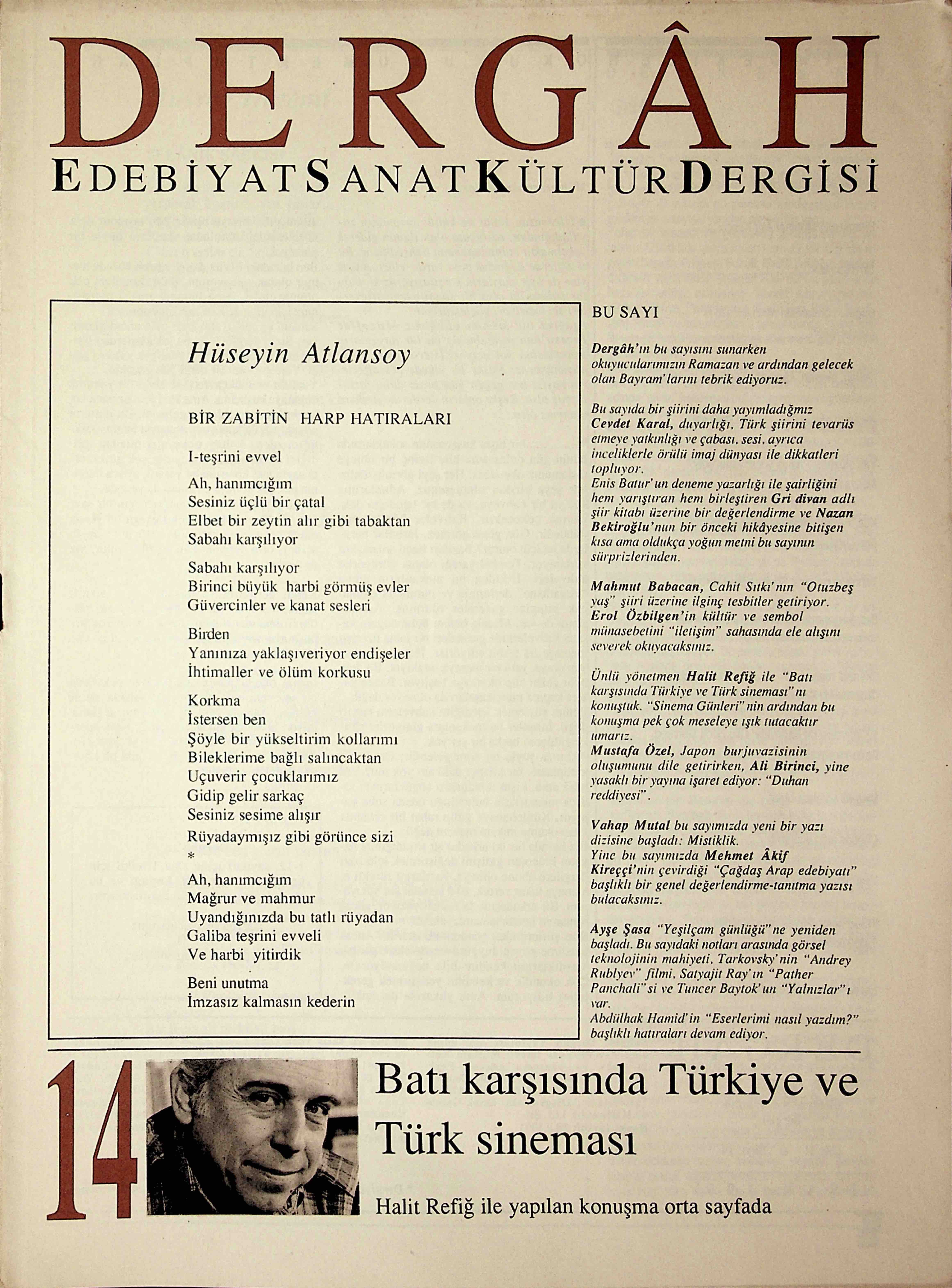 14. Sayı Kapağı