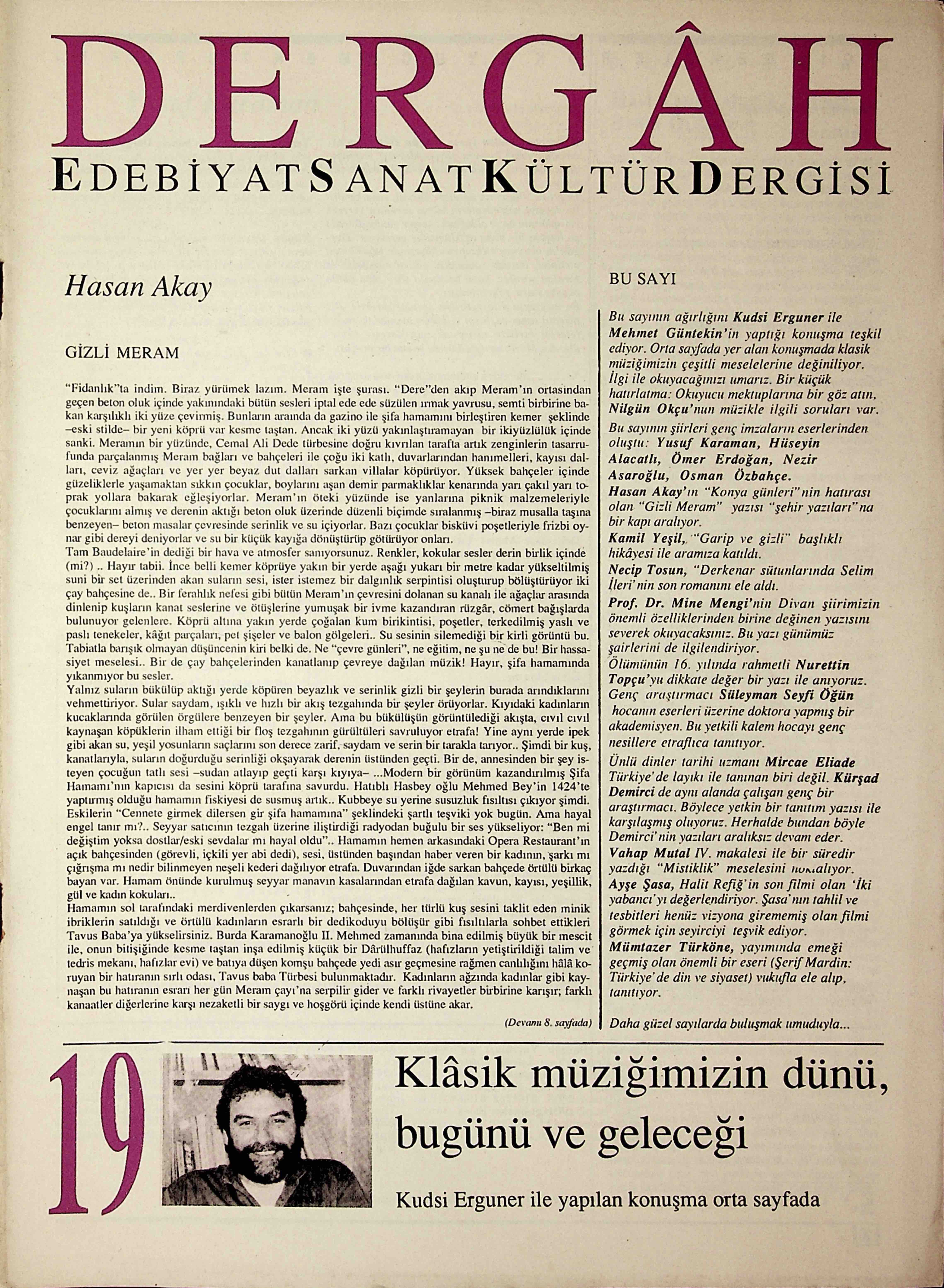 19. Sayı Kapağı