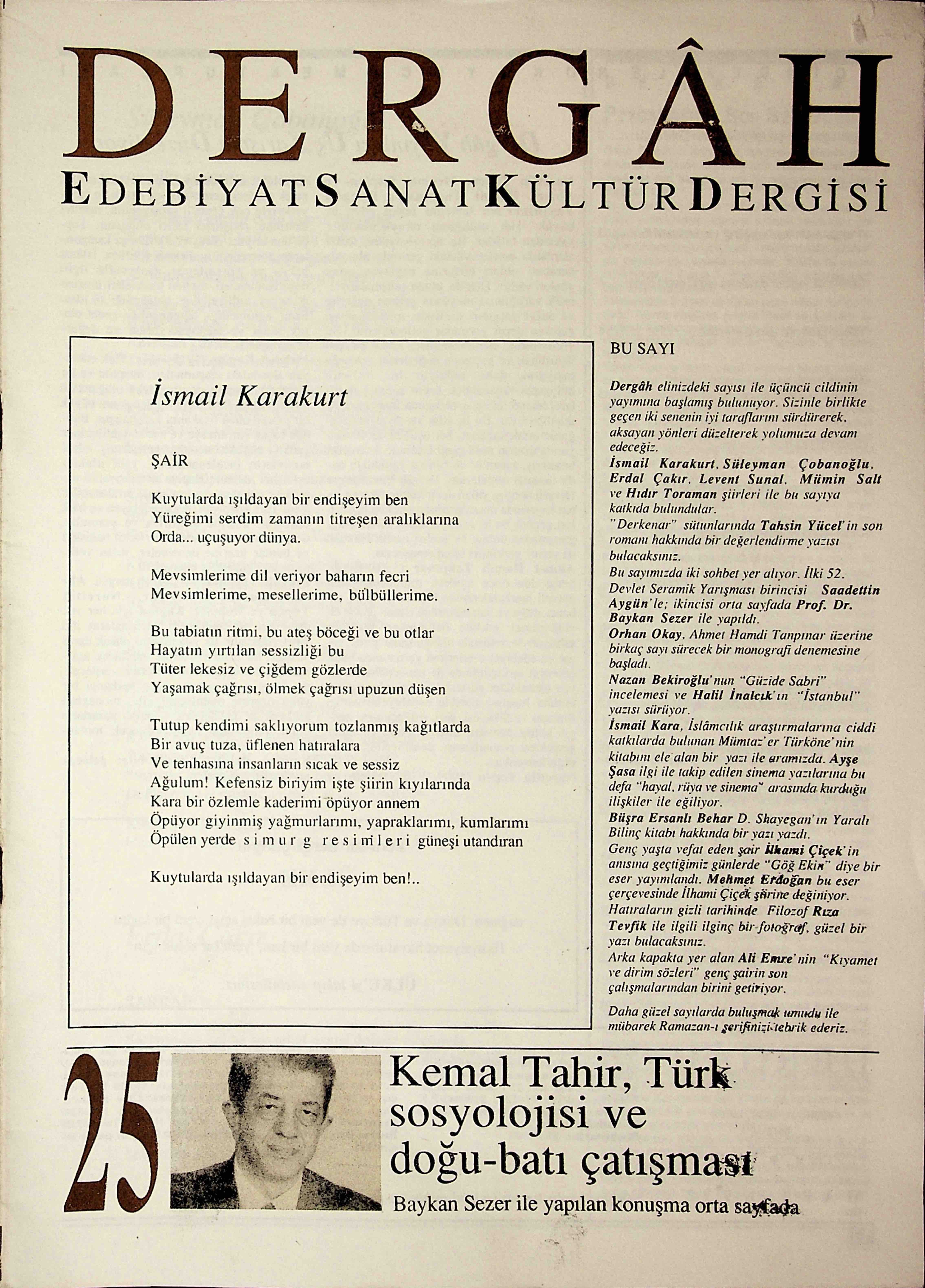 25. Sayı Kapağı
