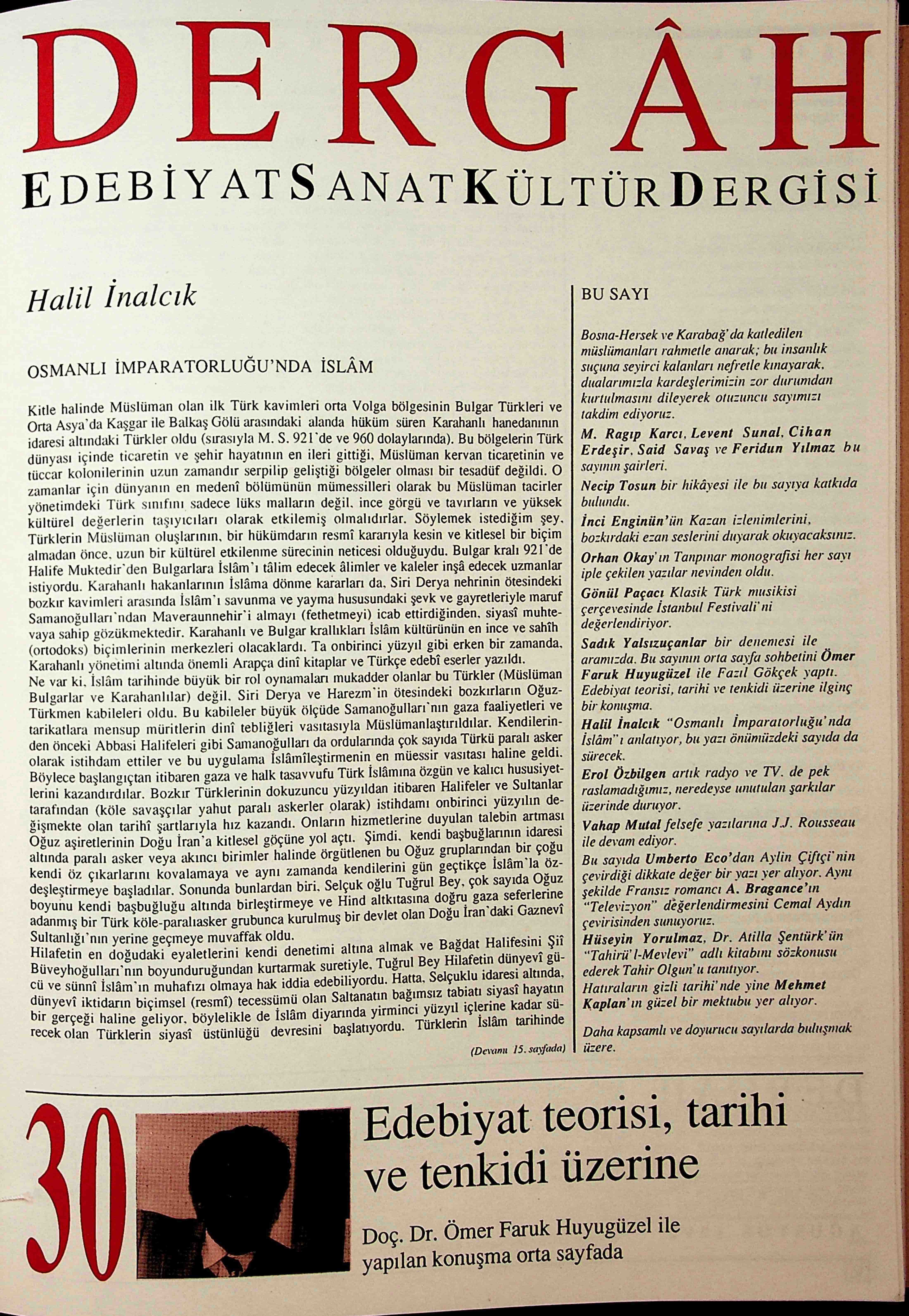 30. Sayı Kapağı